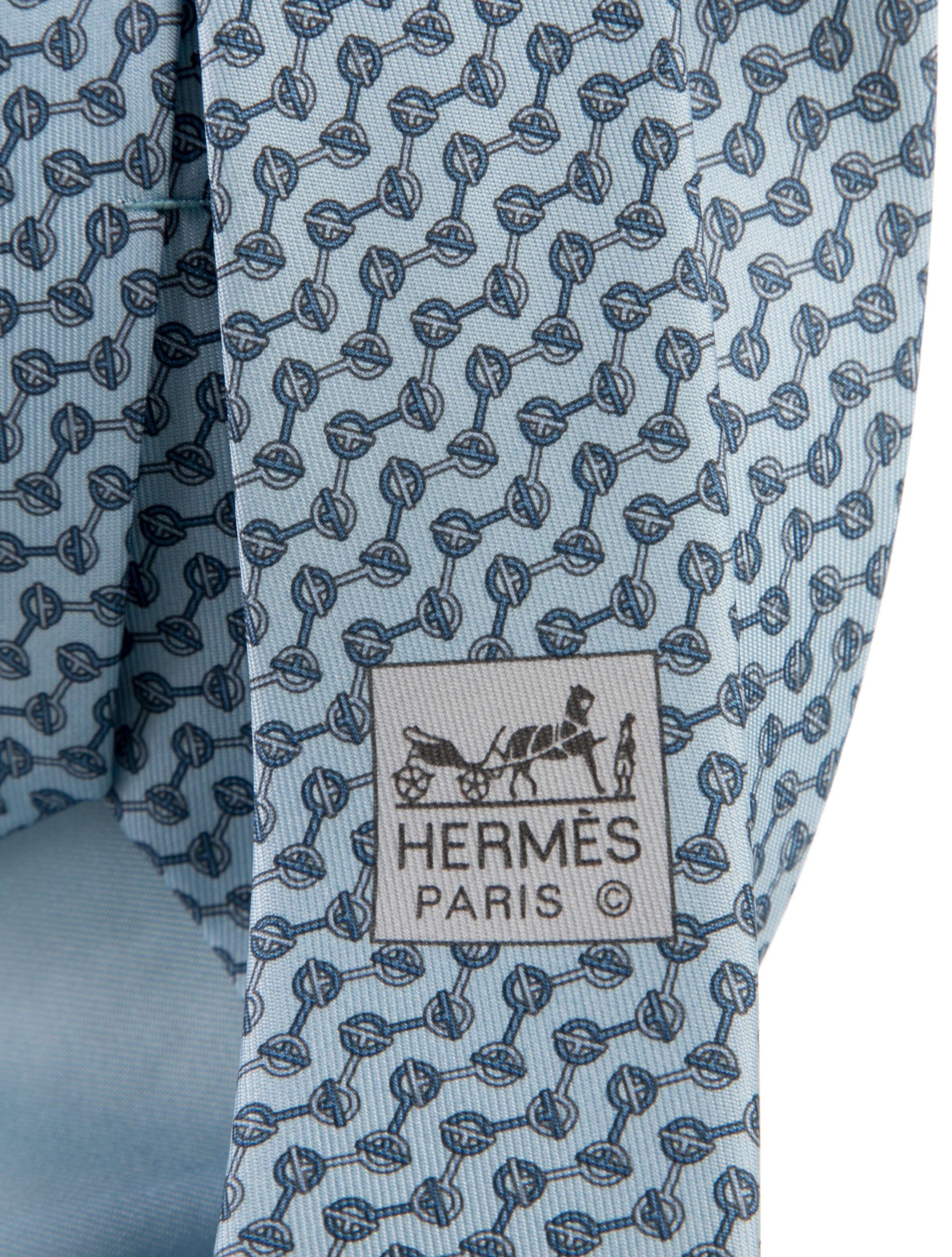Hermès Silk Printed Tie