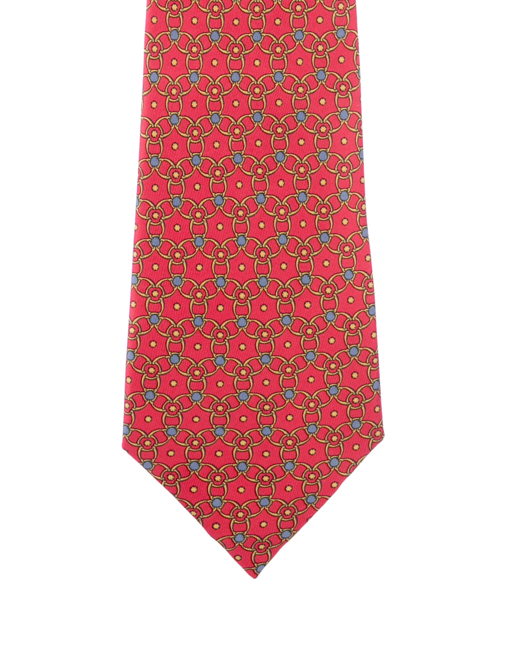 Hermès Patterned Silk Tie