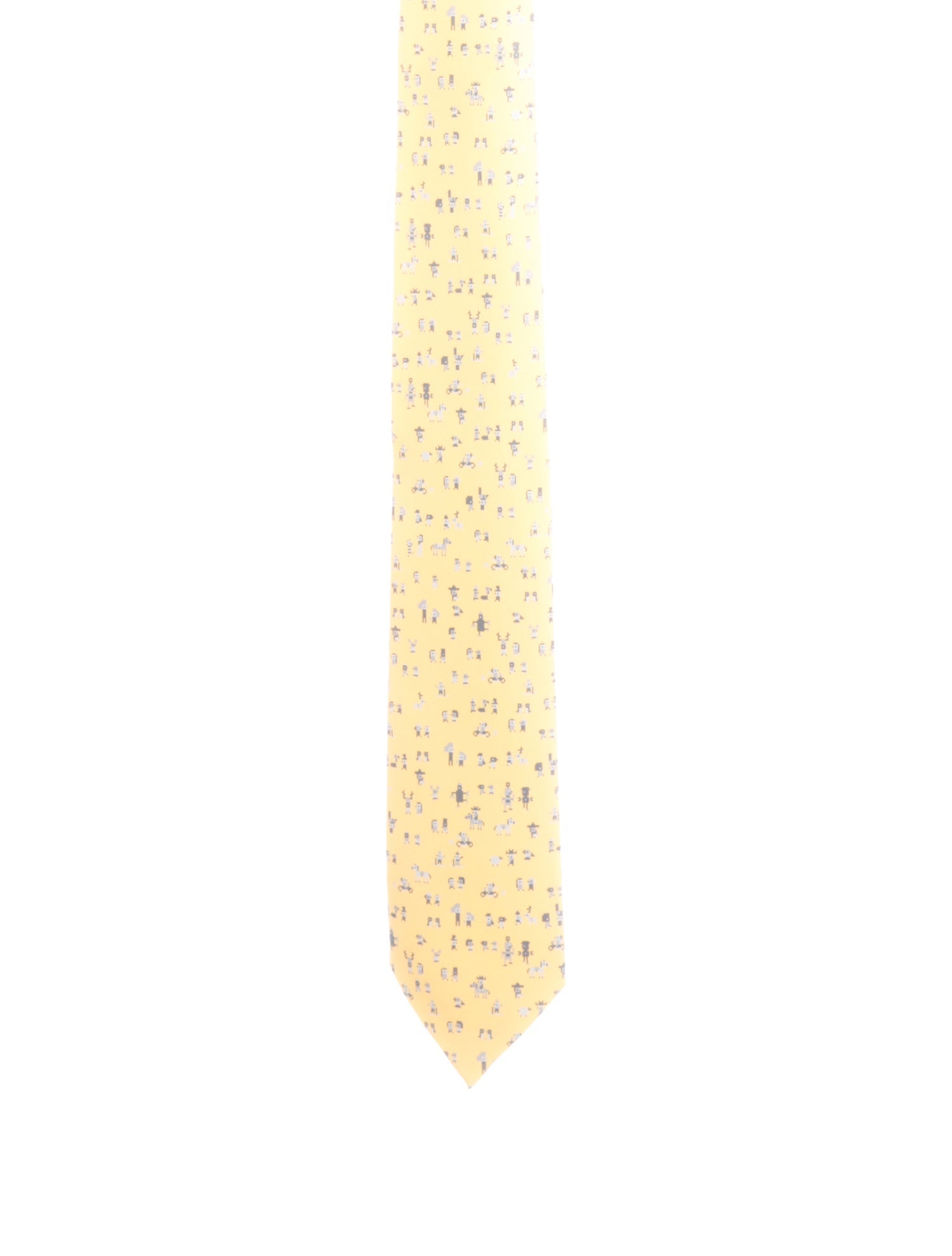 Hermès Silk Printed Tie