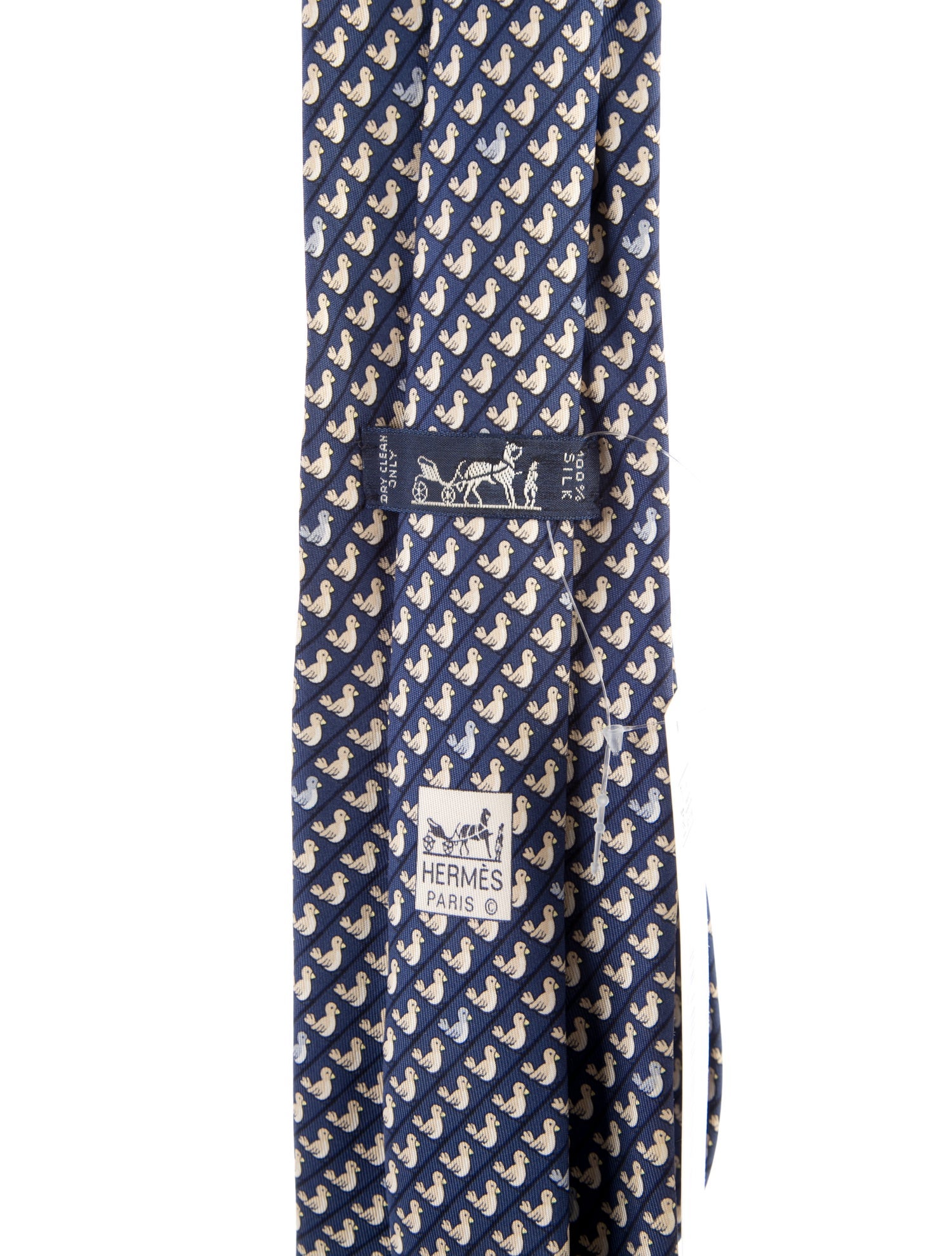 Hermès Silk Bird Pattern Tie