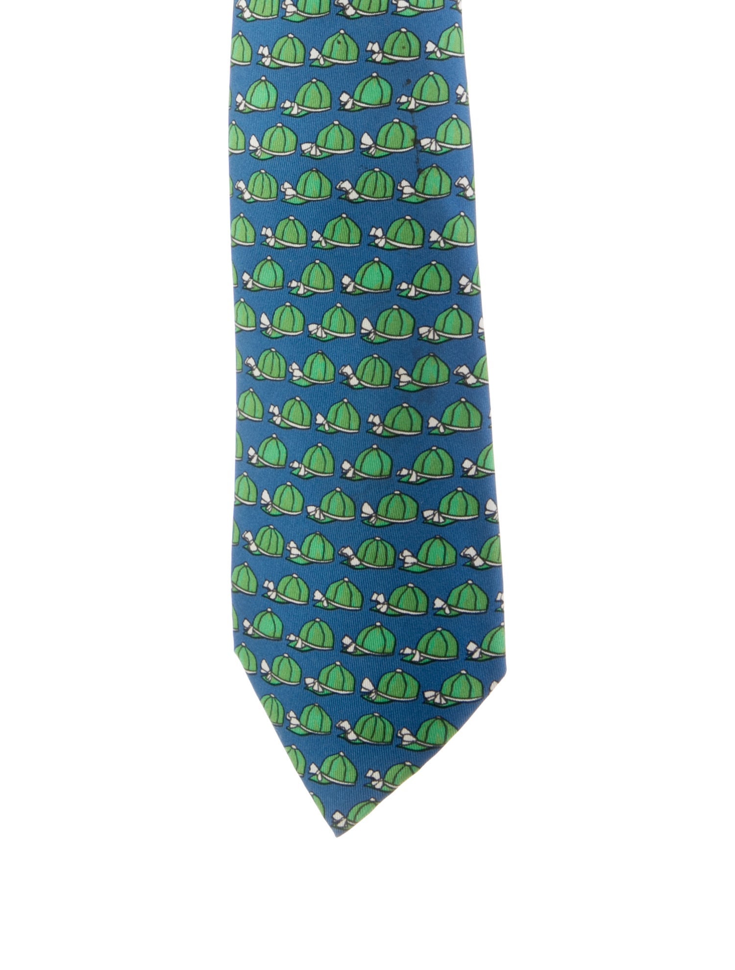 Hermès Derby Cap Print Silk Tie