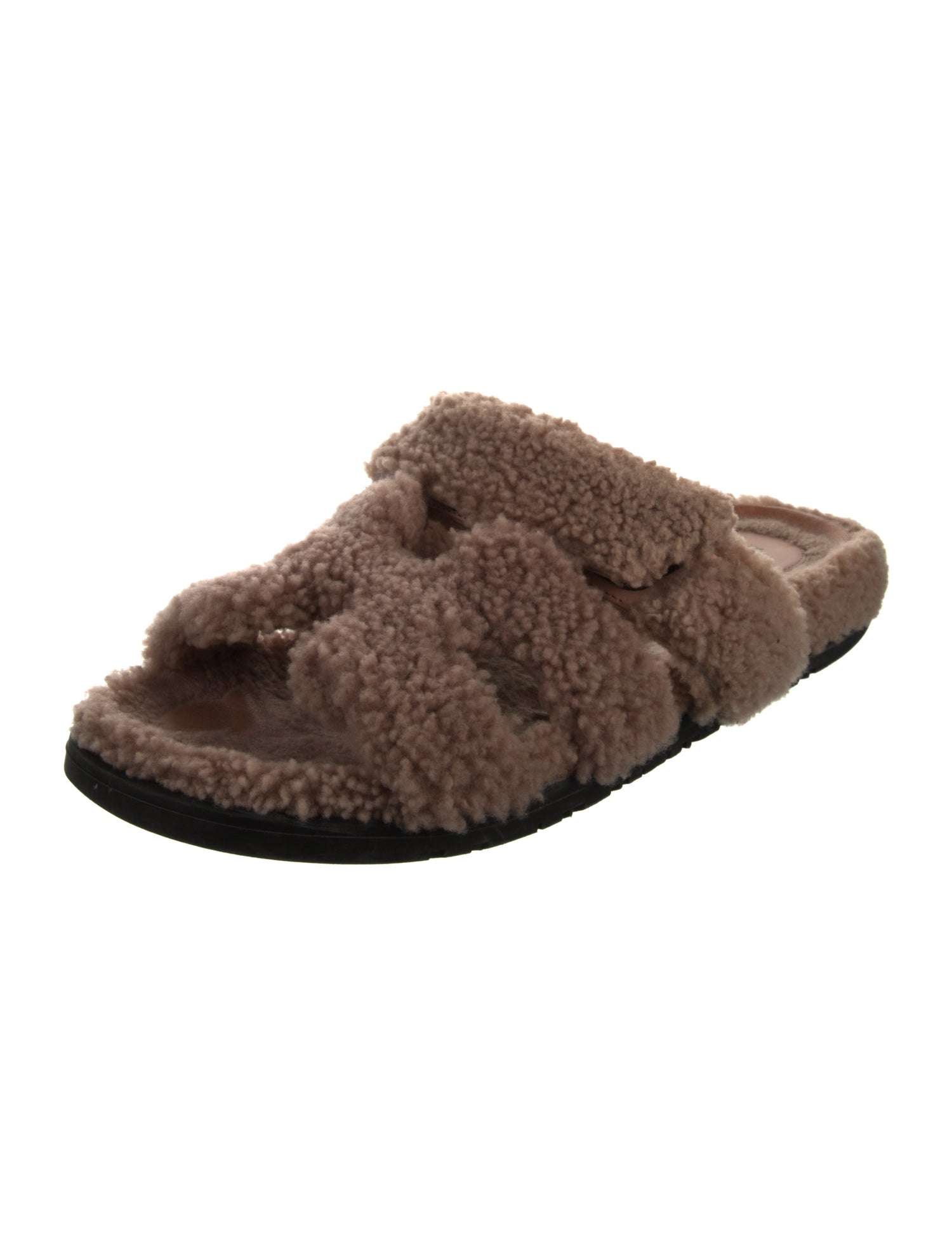 Hermès Chypre Shearling Slides