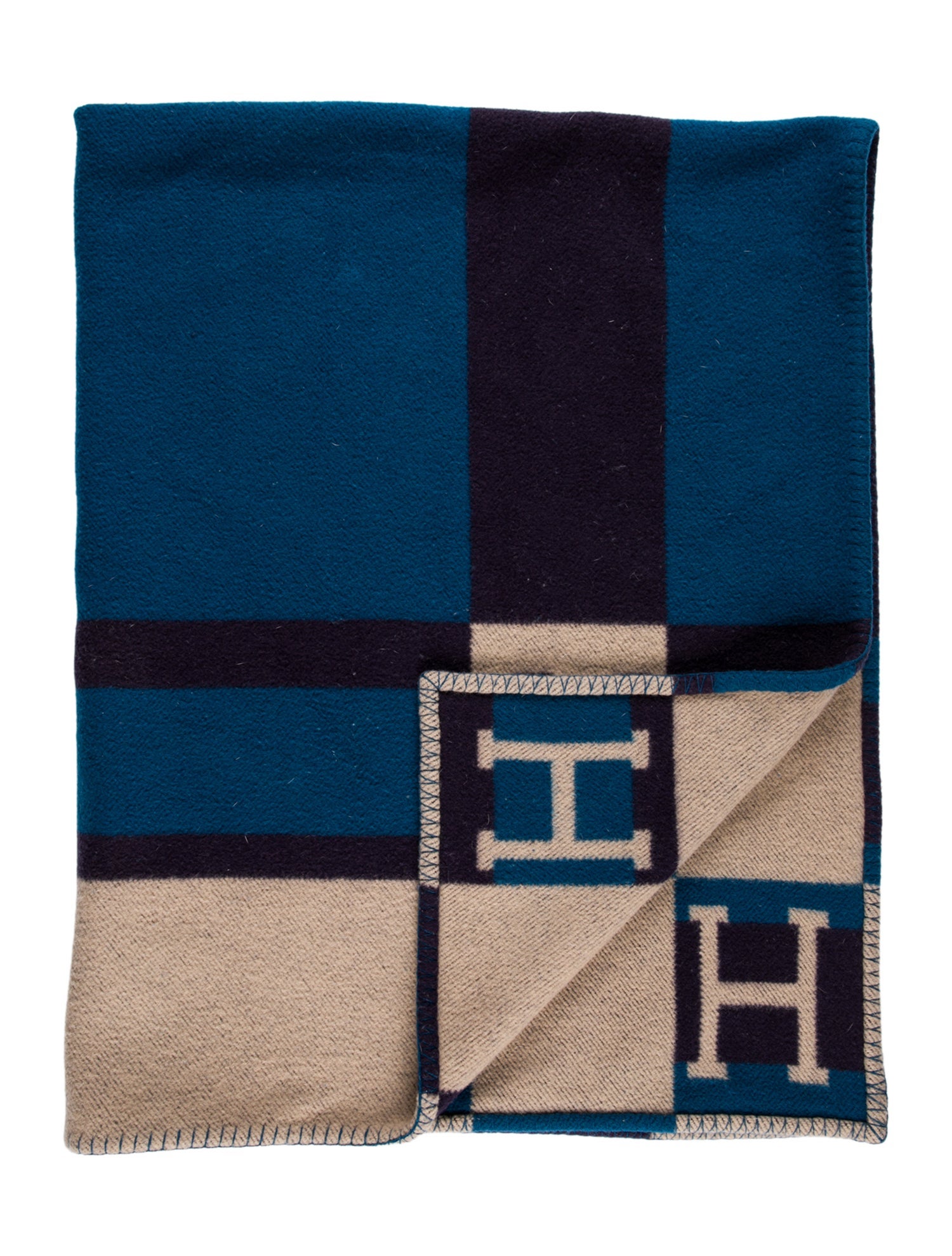 Hermès Avalon Bayadere Throw Blanket
