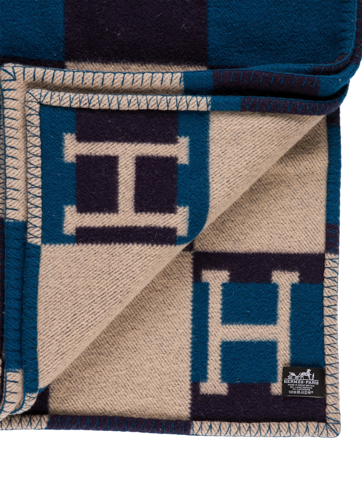 Hermès Avalon Bayadere Throw Blanket
