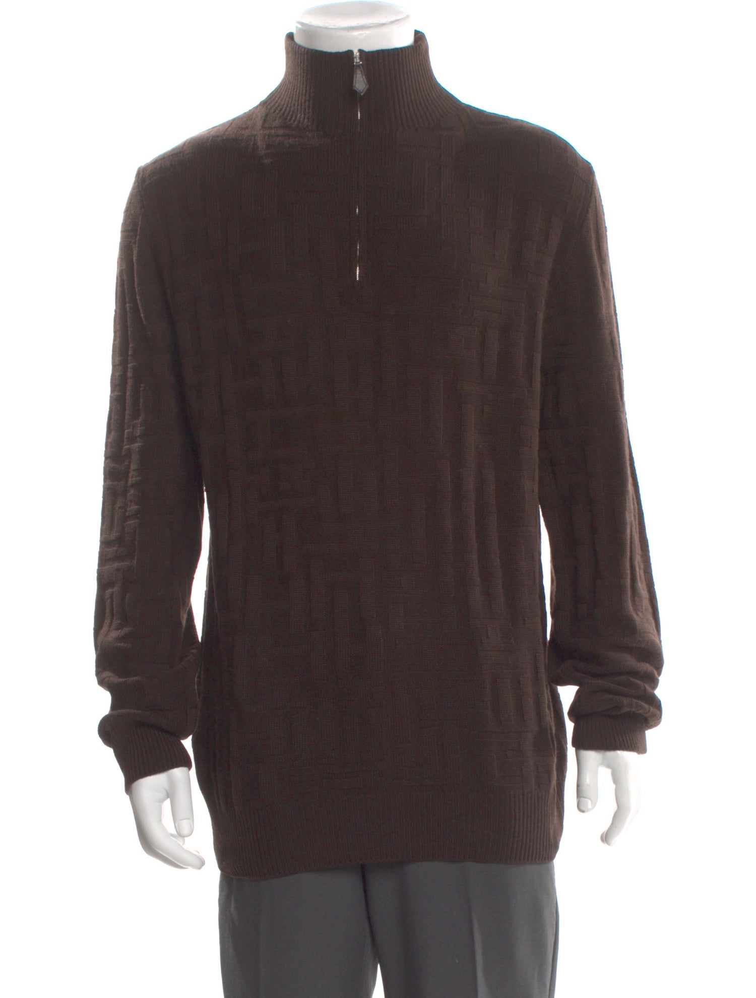 Hermès Cashmere Mock Neck Pullover