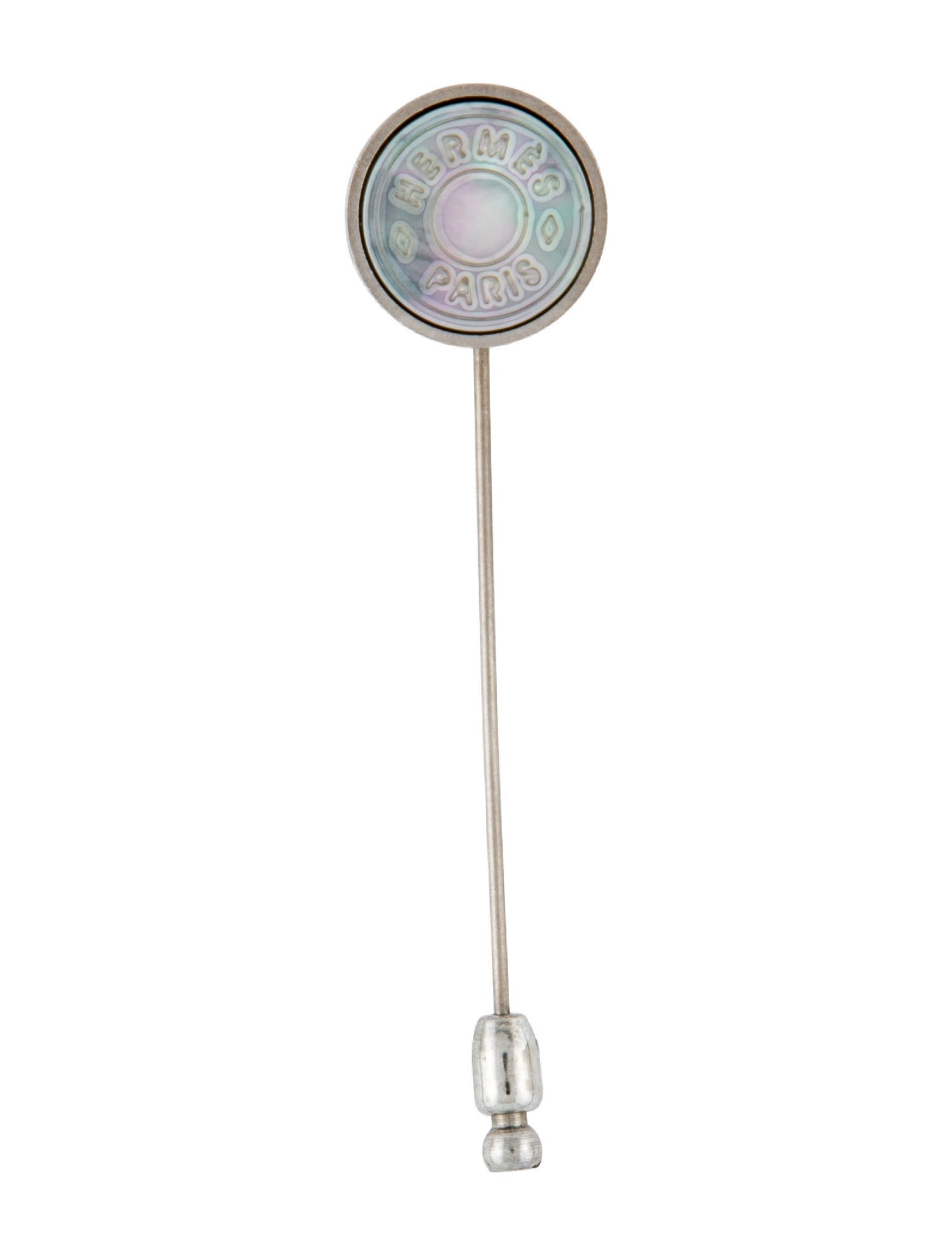 Hermès Mother-of-Pearl Clou de Selle Stick Pin