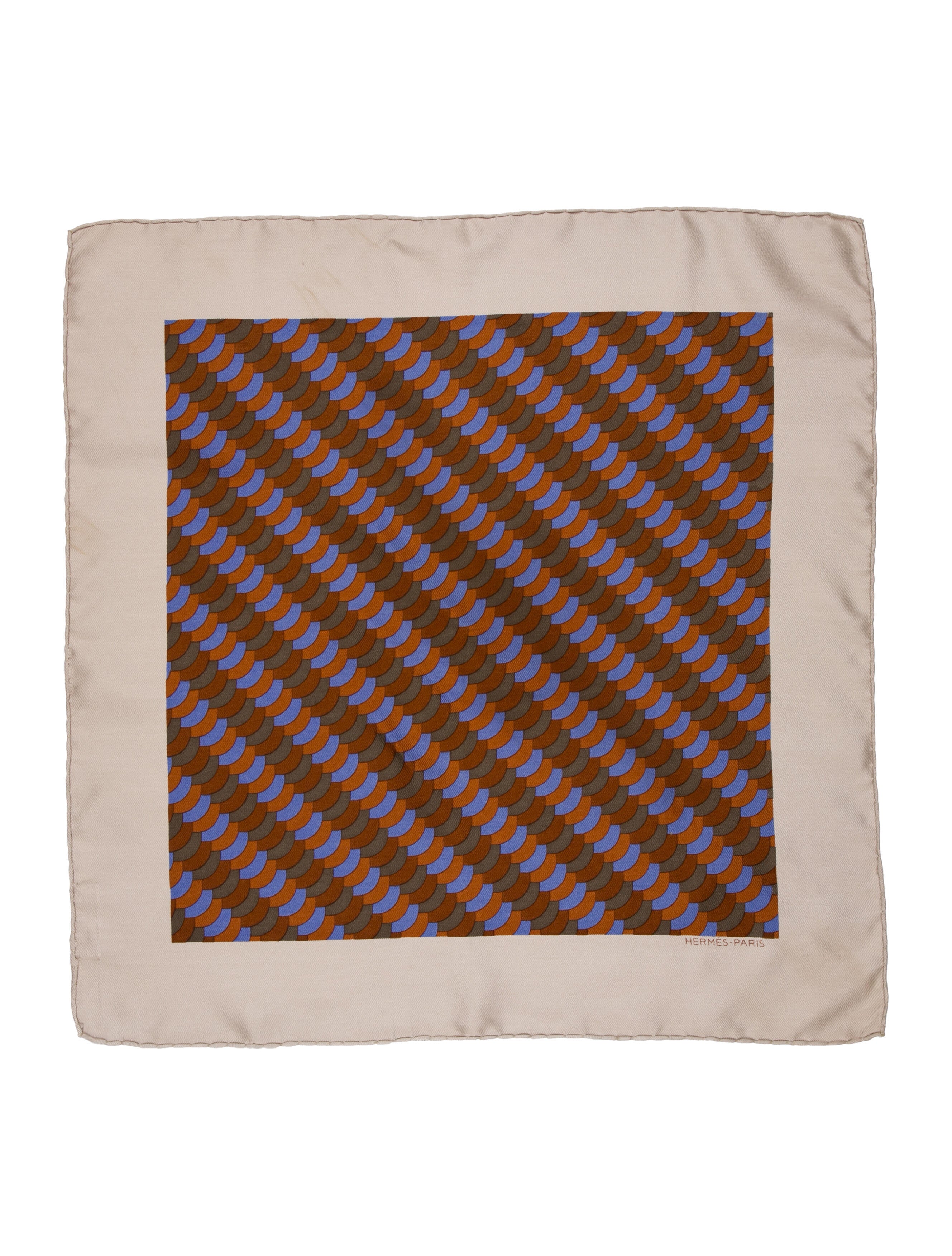 Hermès Silk Patterned Pocket Square