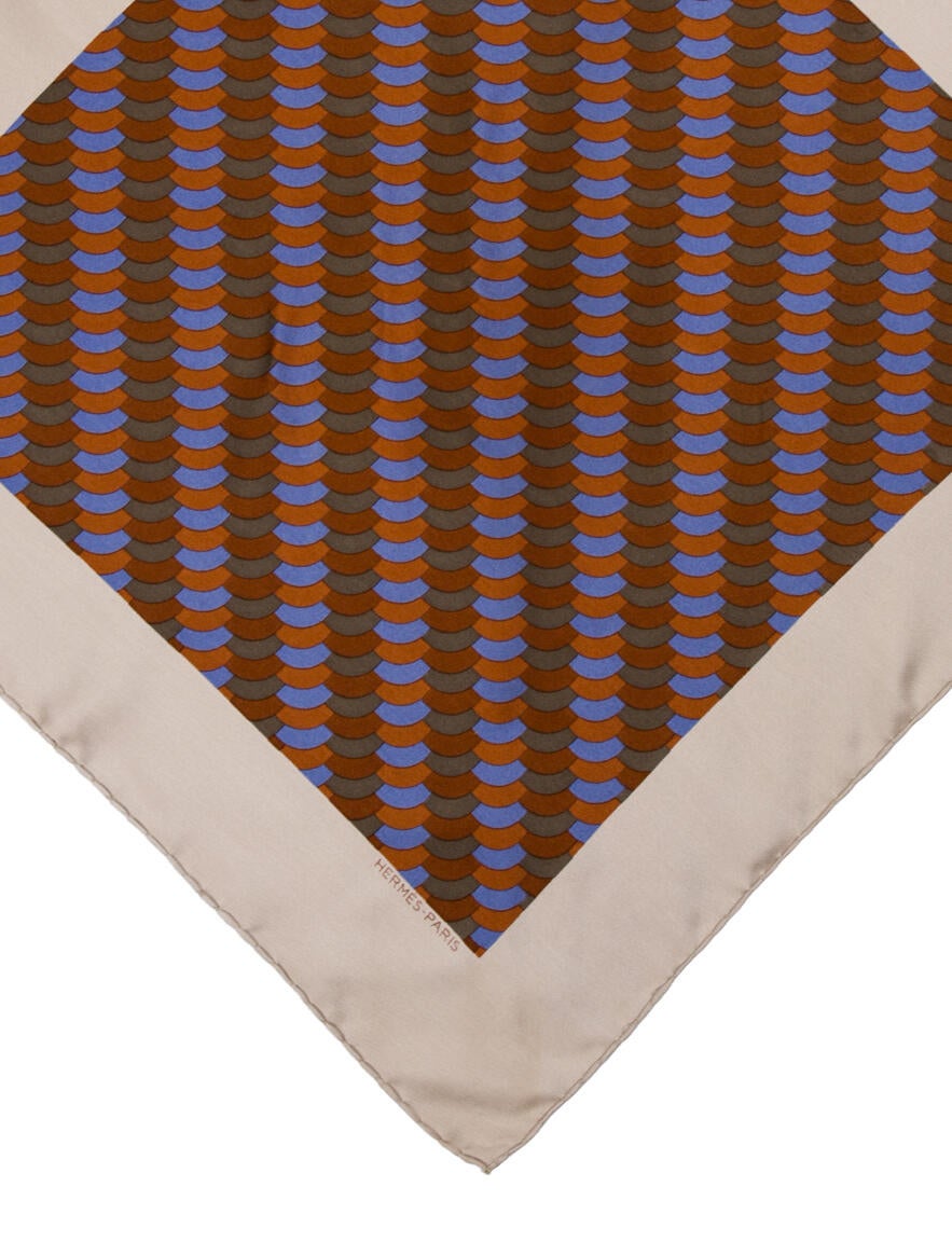 Hermès Silk Patterned Pocket Square