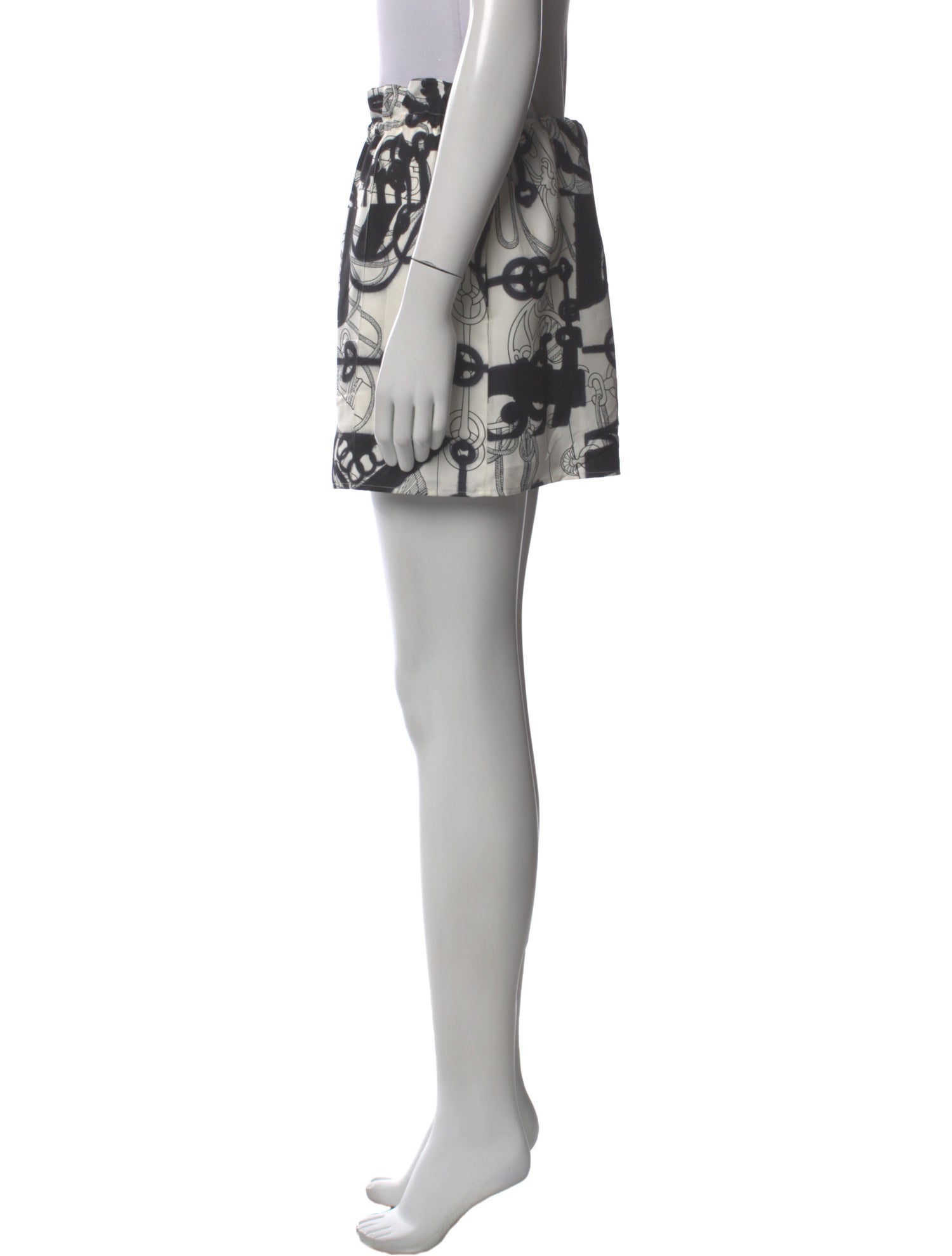 Hermès Silk Mini Shorts