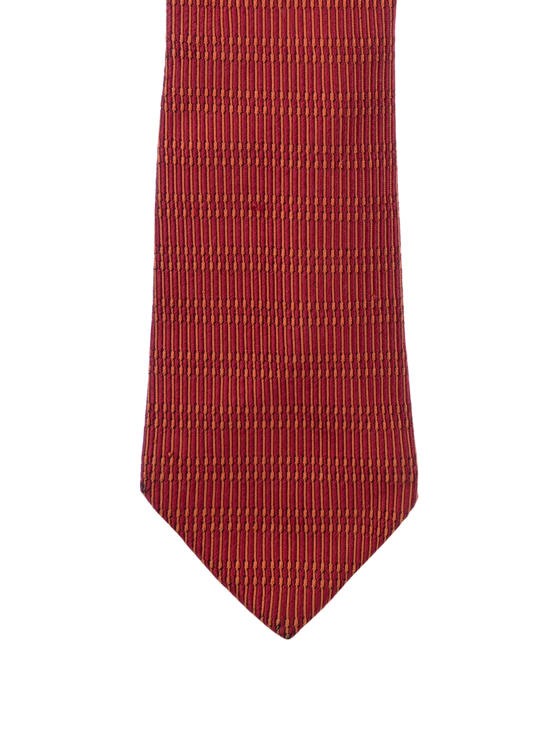 Hermès Pattern Print Silk Tie