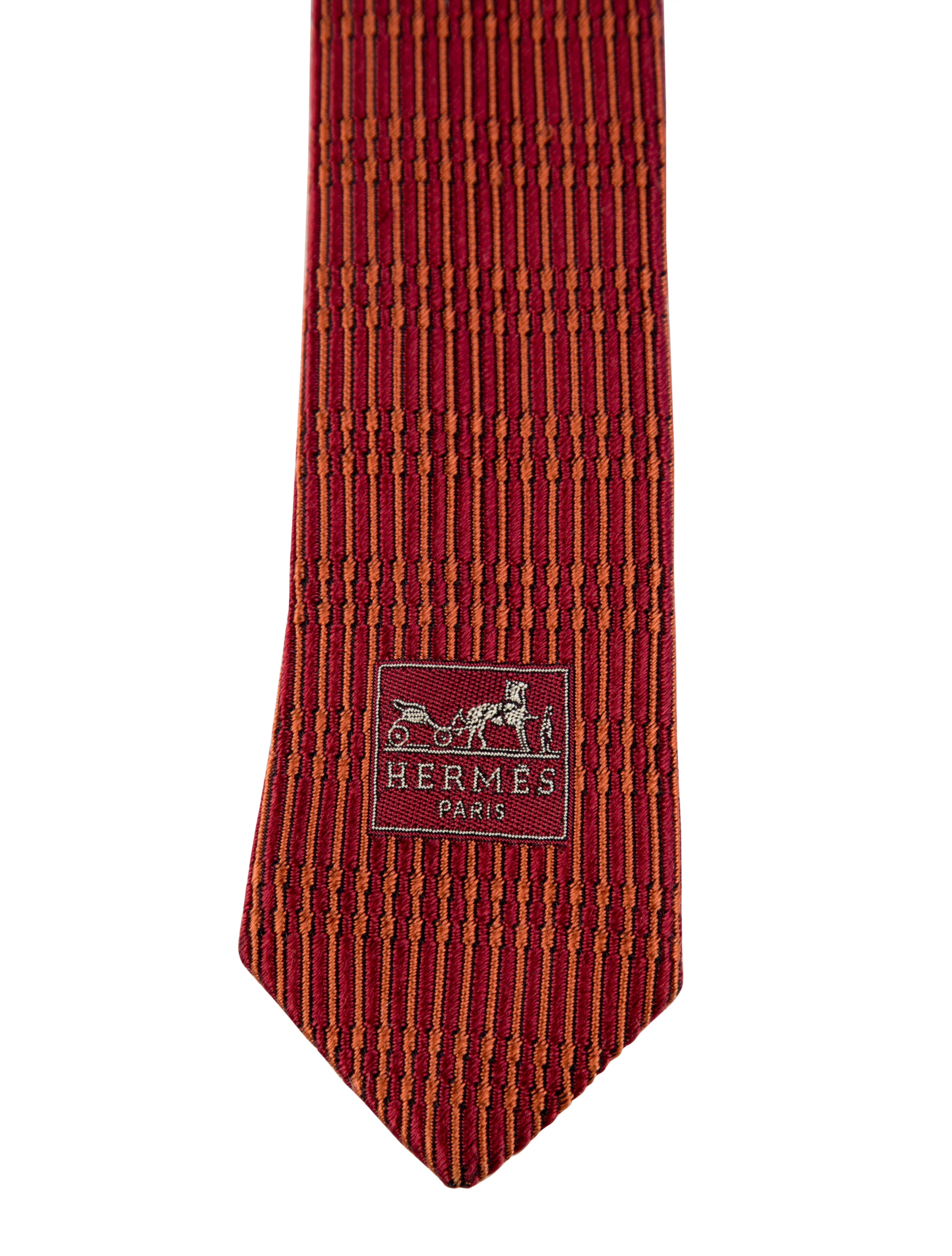 Hermès Pattern Print Silk Tie