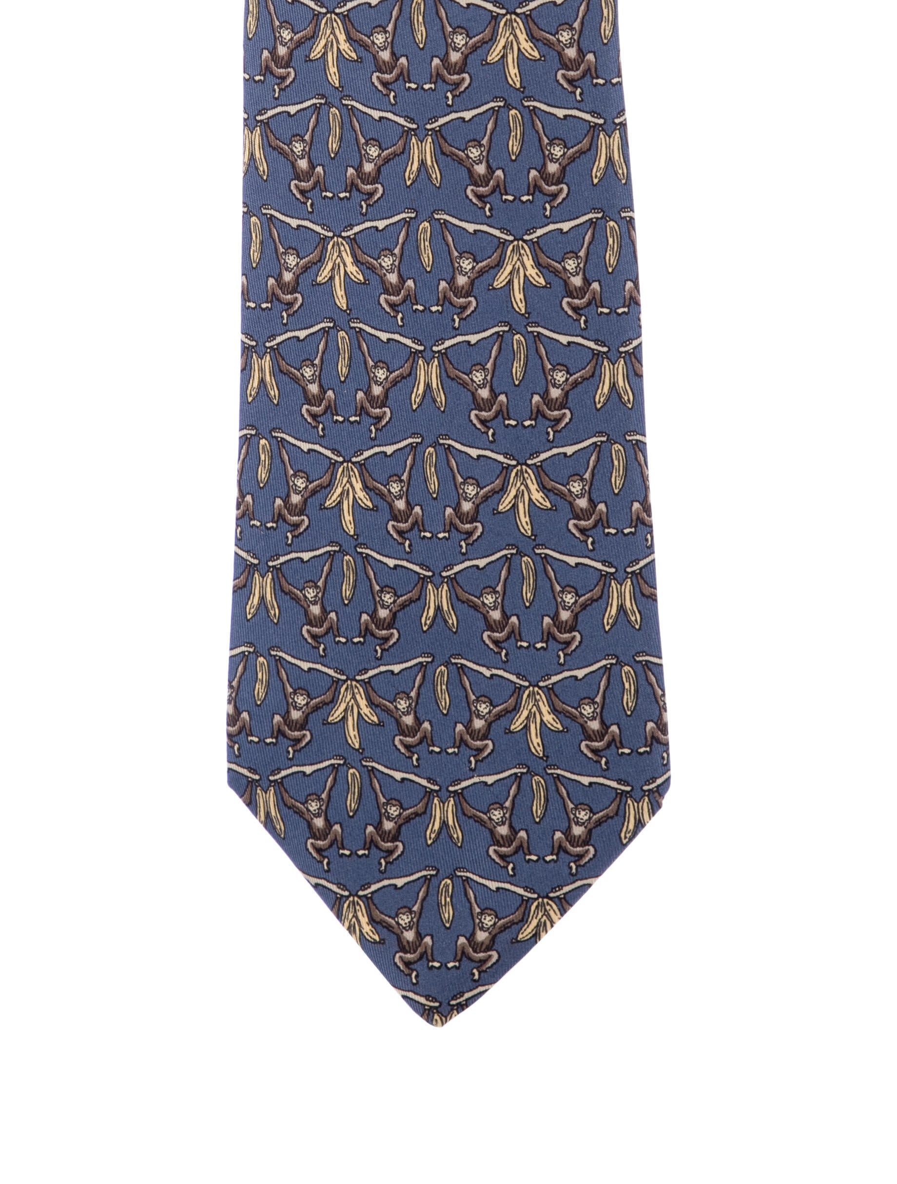 Hermès Silk Printed Tie