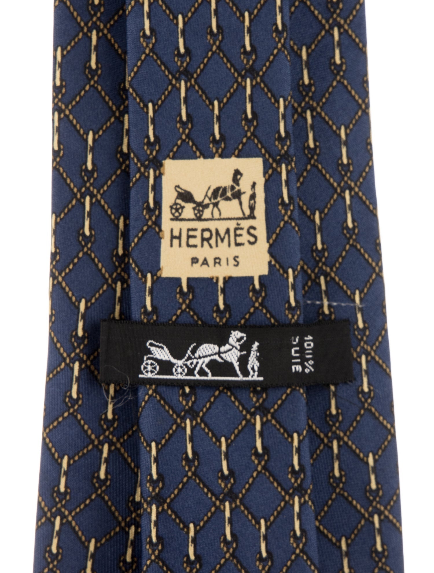 Hermès Silk Patterned Tie