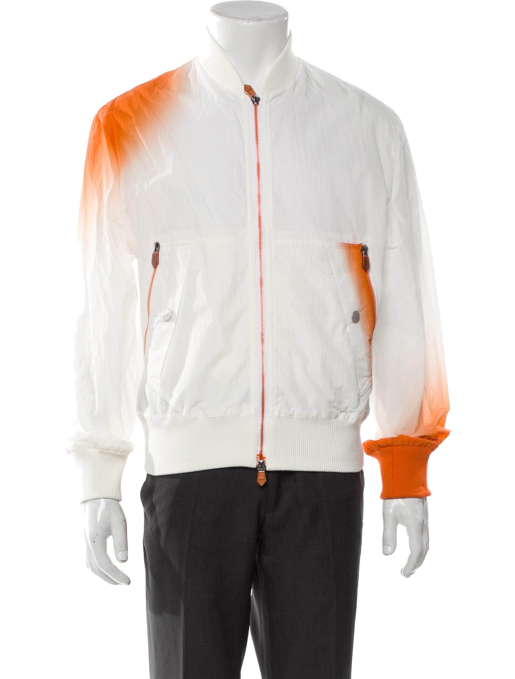 Hermès Colorblock Pattern Bomber Jacket