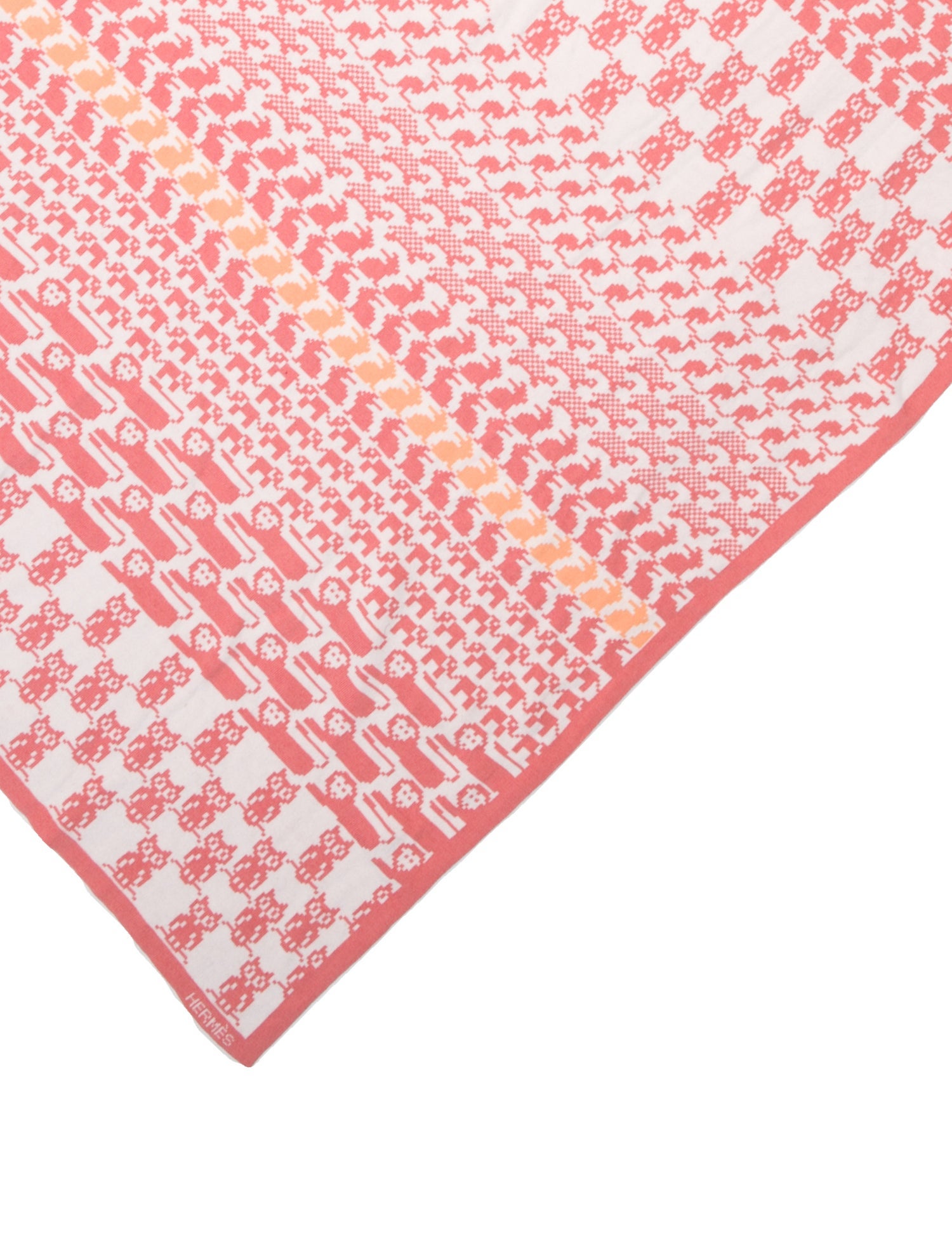 Hermès Animaux Pixel Baby Blanket