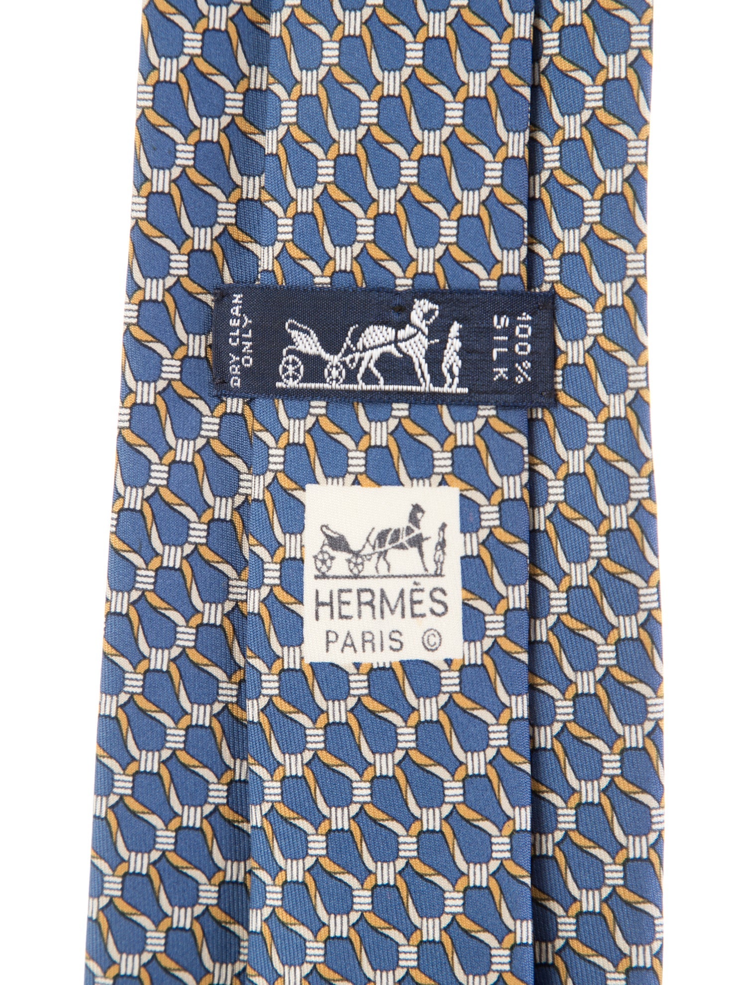 Hermès Pattern Print Tie