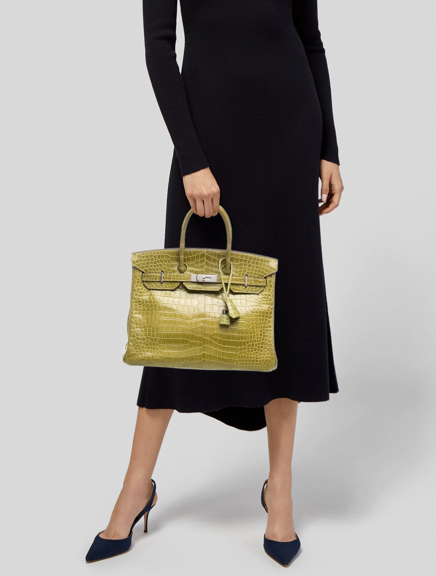 Hermès Shiny Porosus Crocodile Birkin 35