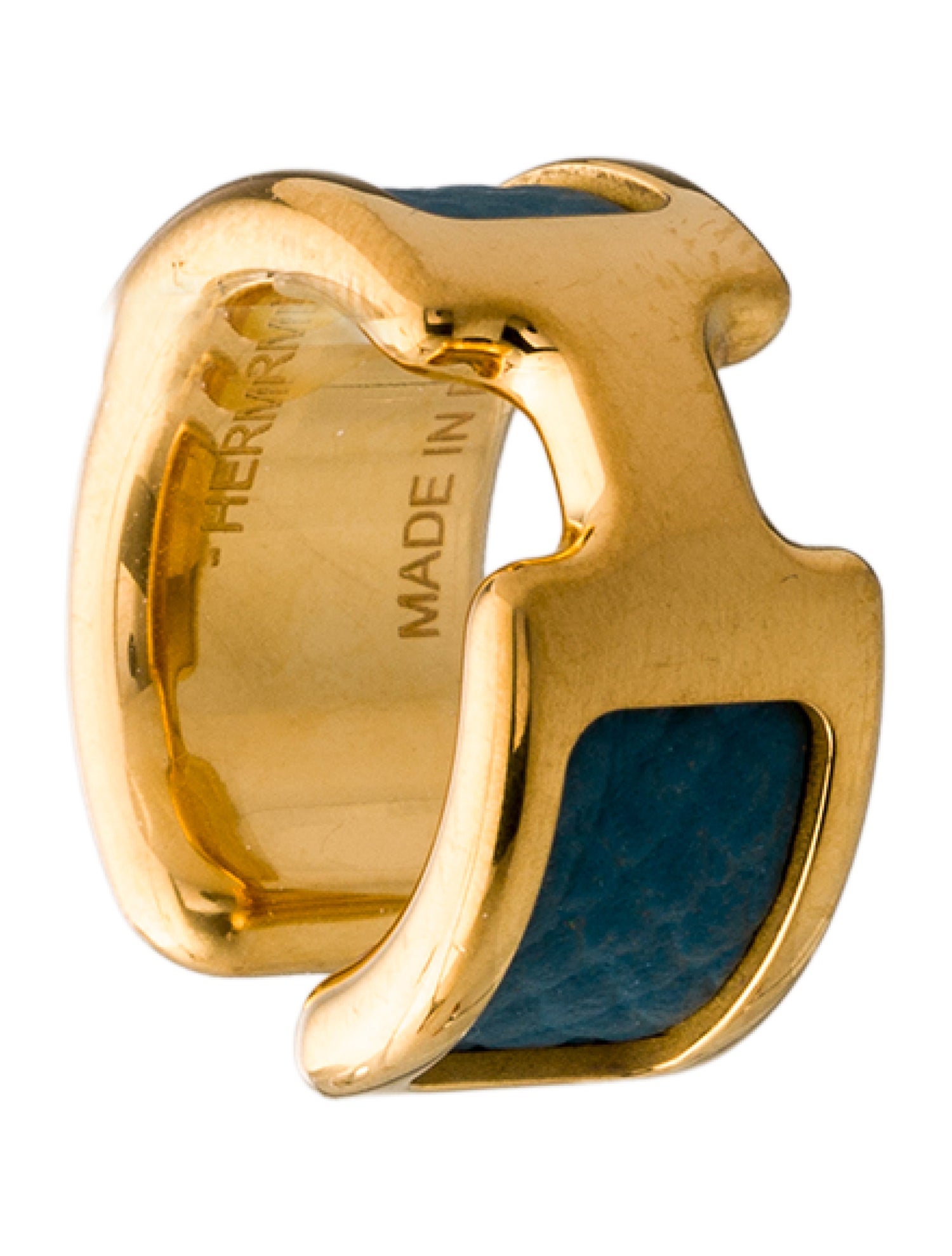 Hermès Leather Olympe Ear Cuff Earring