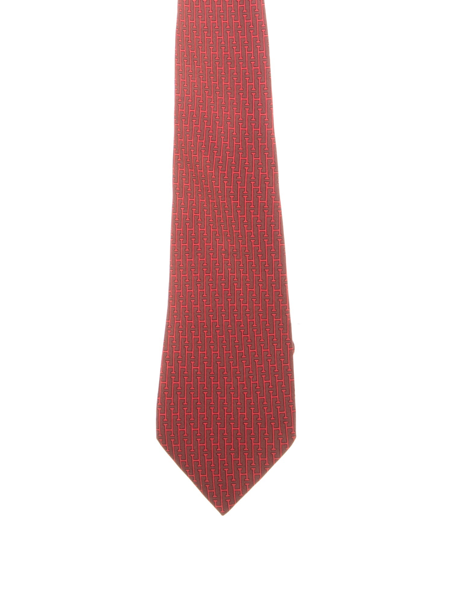 Hermès Patterned Silk Tie