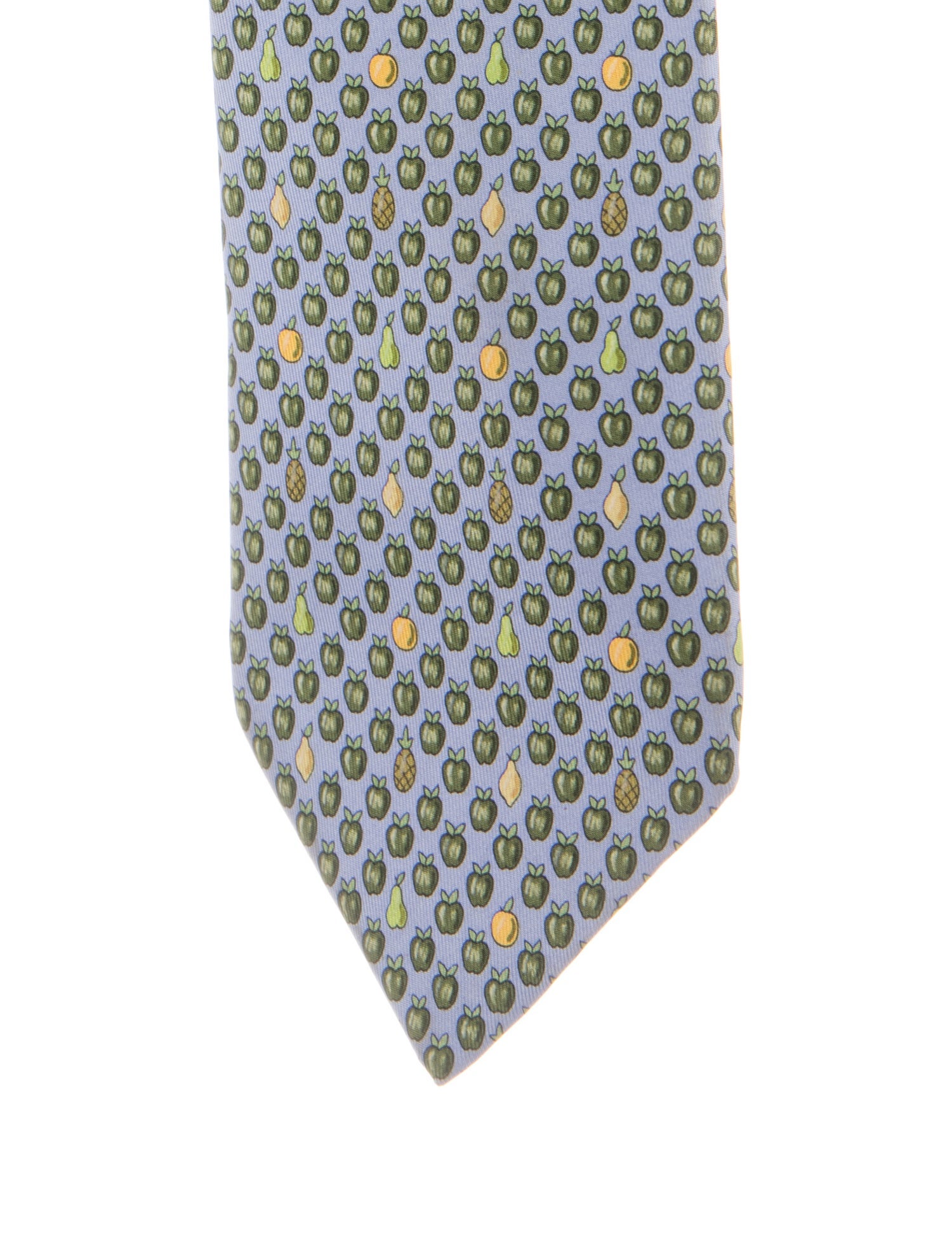 Hermès Apple Print Tie