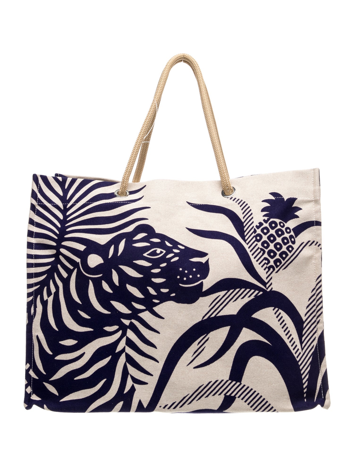 Hermès Toile Tigre a l'Ananas Tote