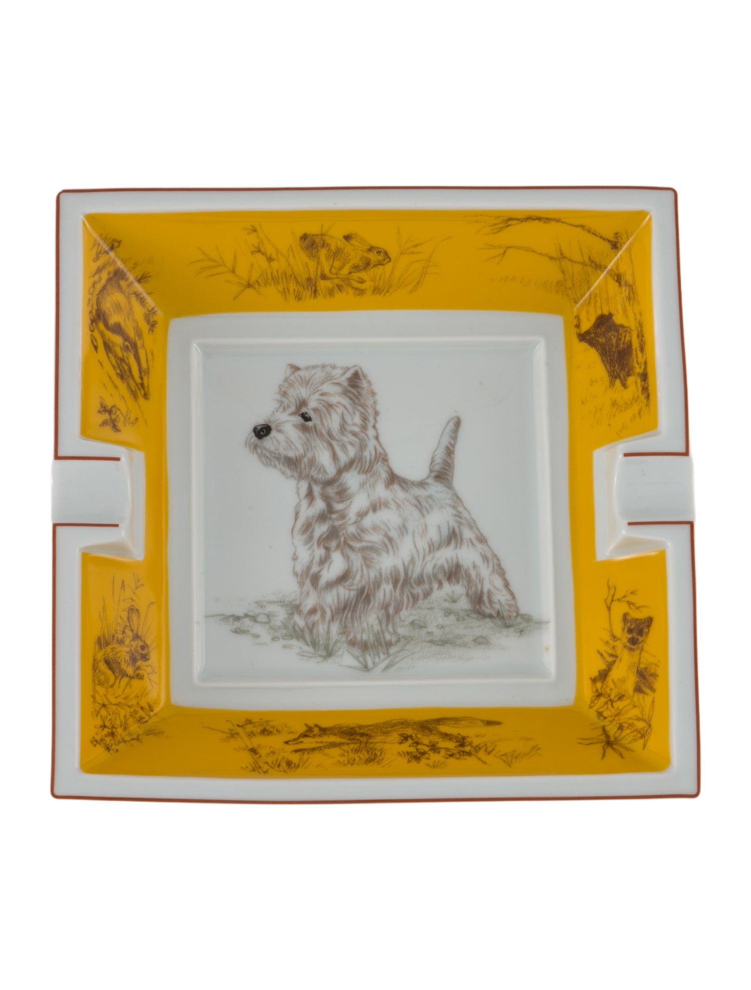 Hermès West Highland White Terrier Ashtray