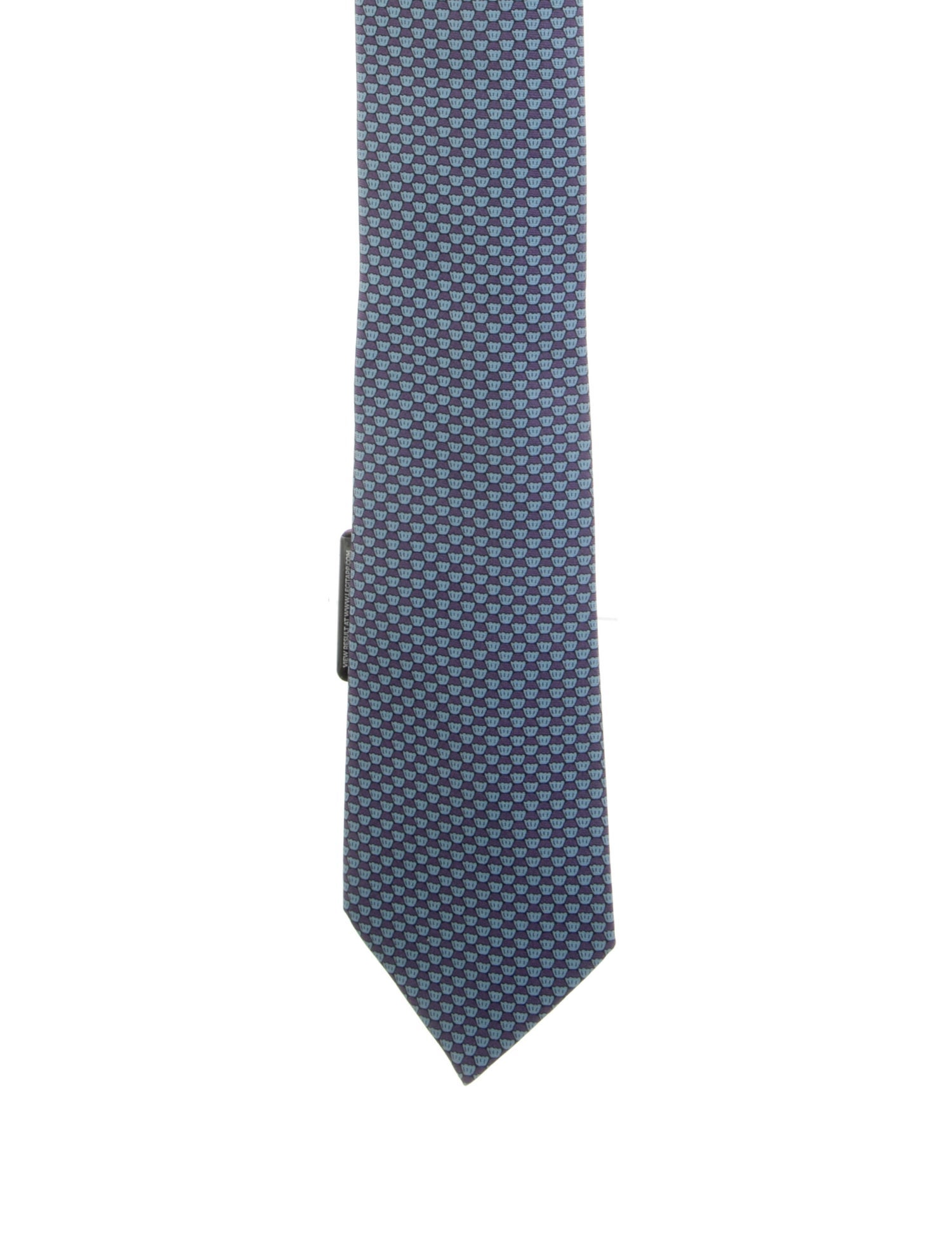 Hermès Patterned Tie w/Tags