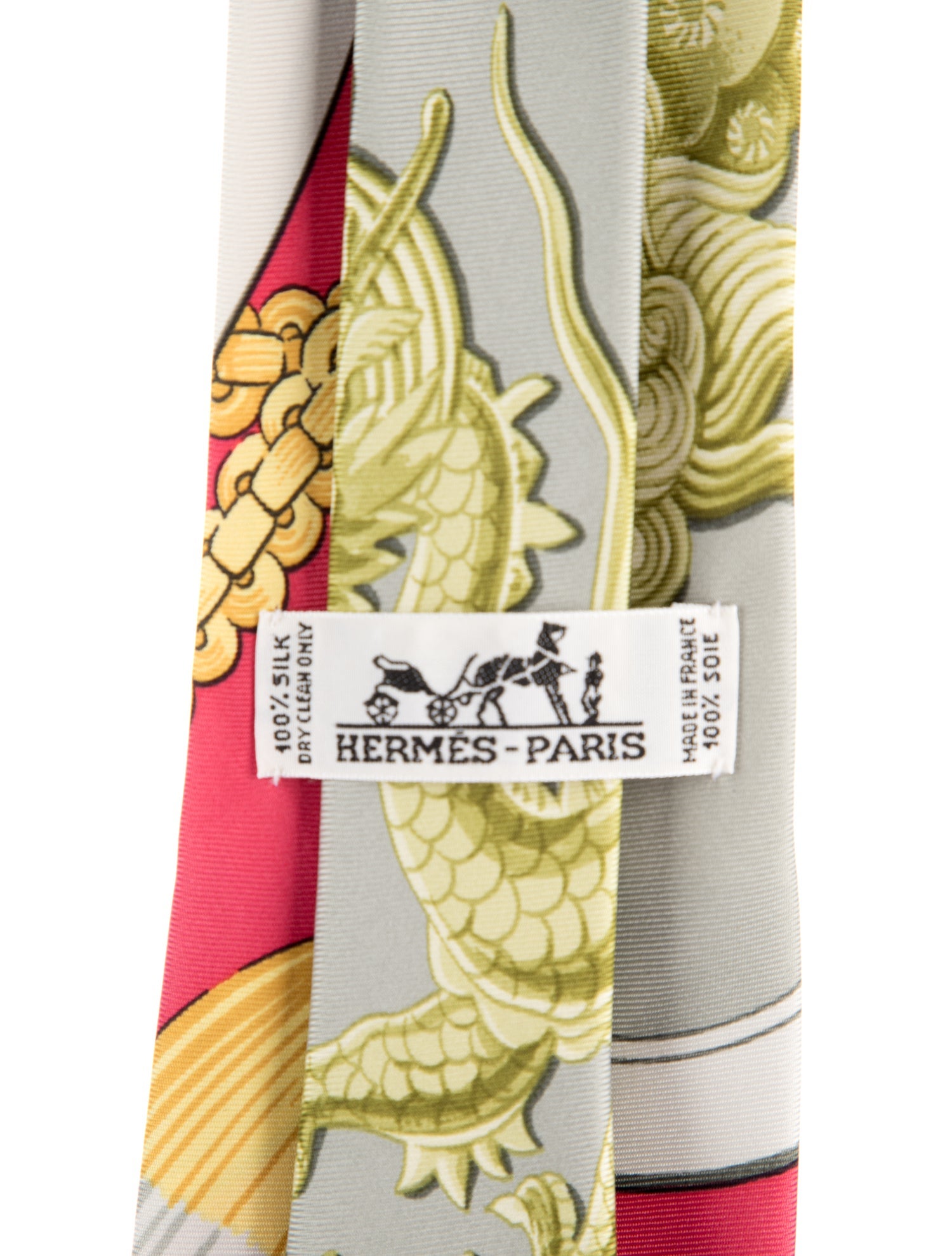 Hermès Silk Printed Tie