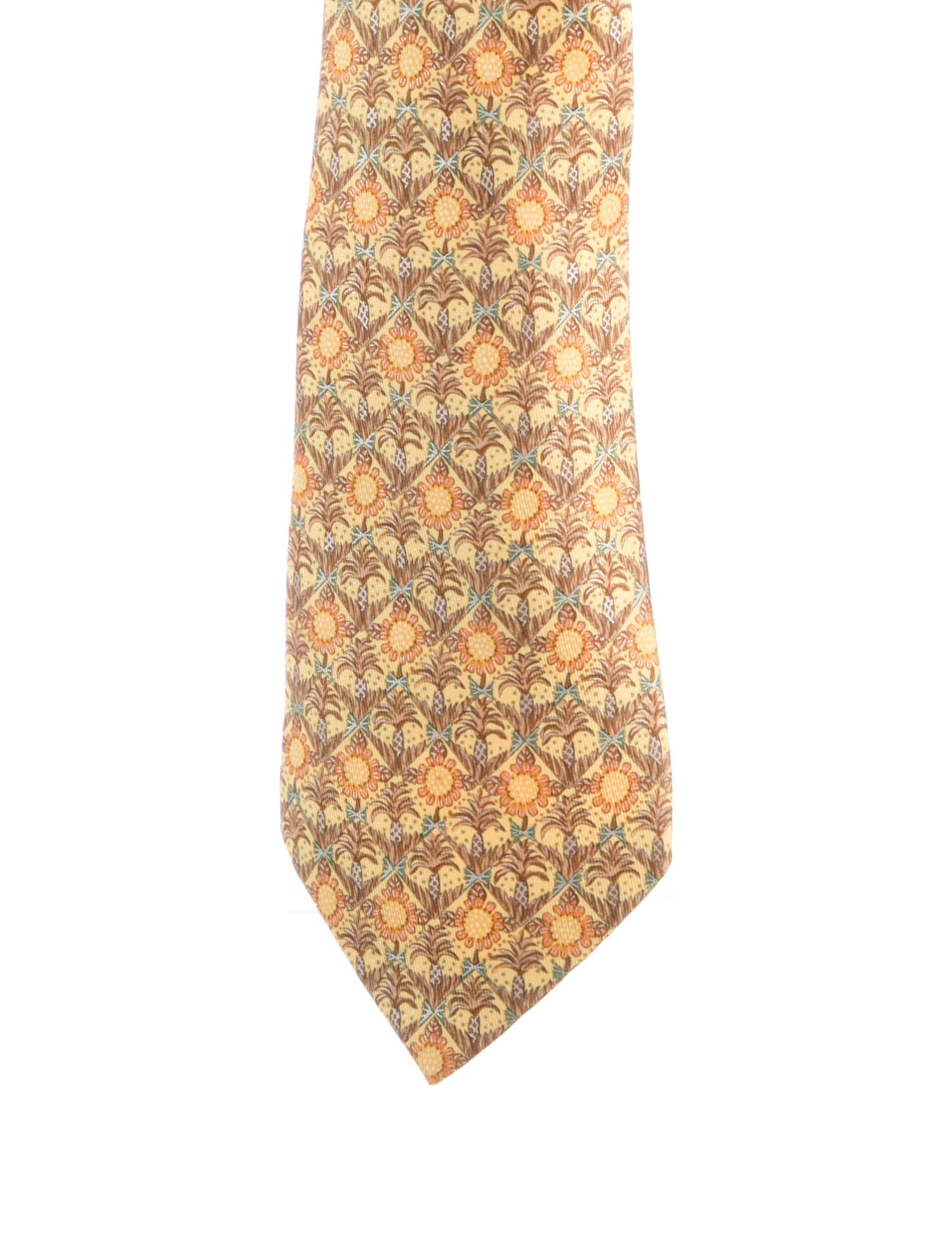 Hermès Silk Printed Tie