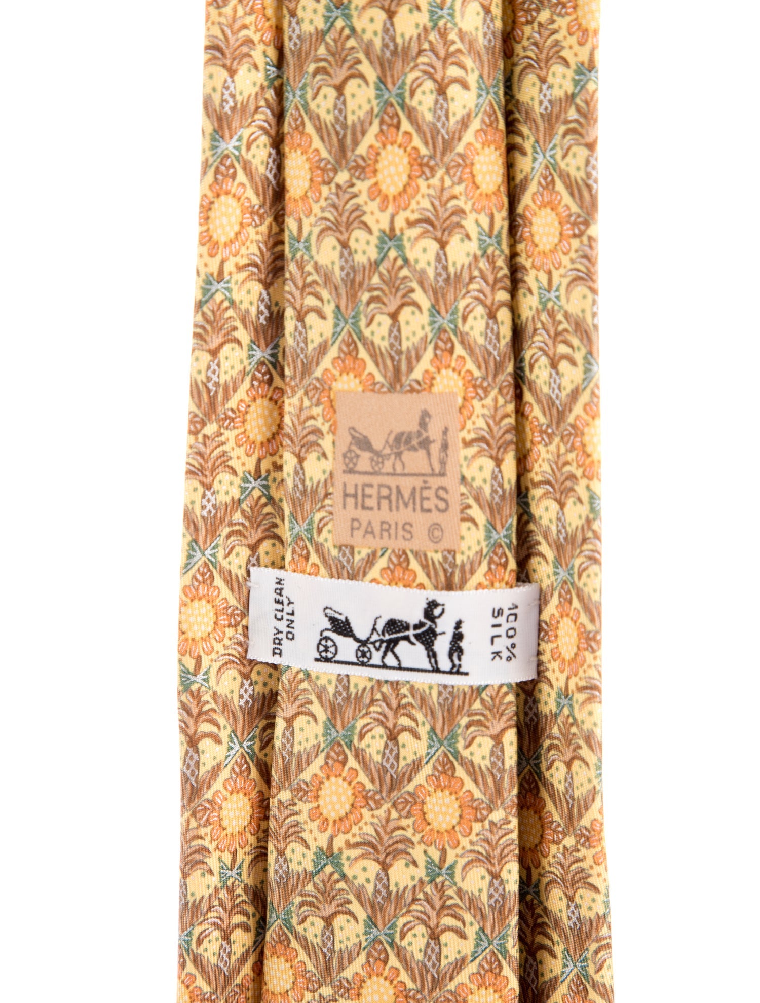 Hermès Silk Printed Tie