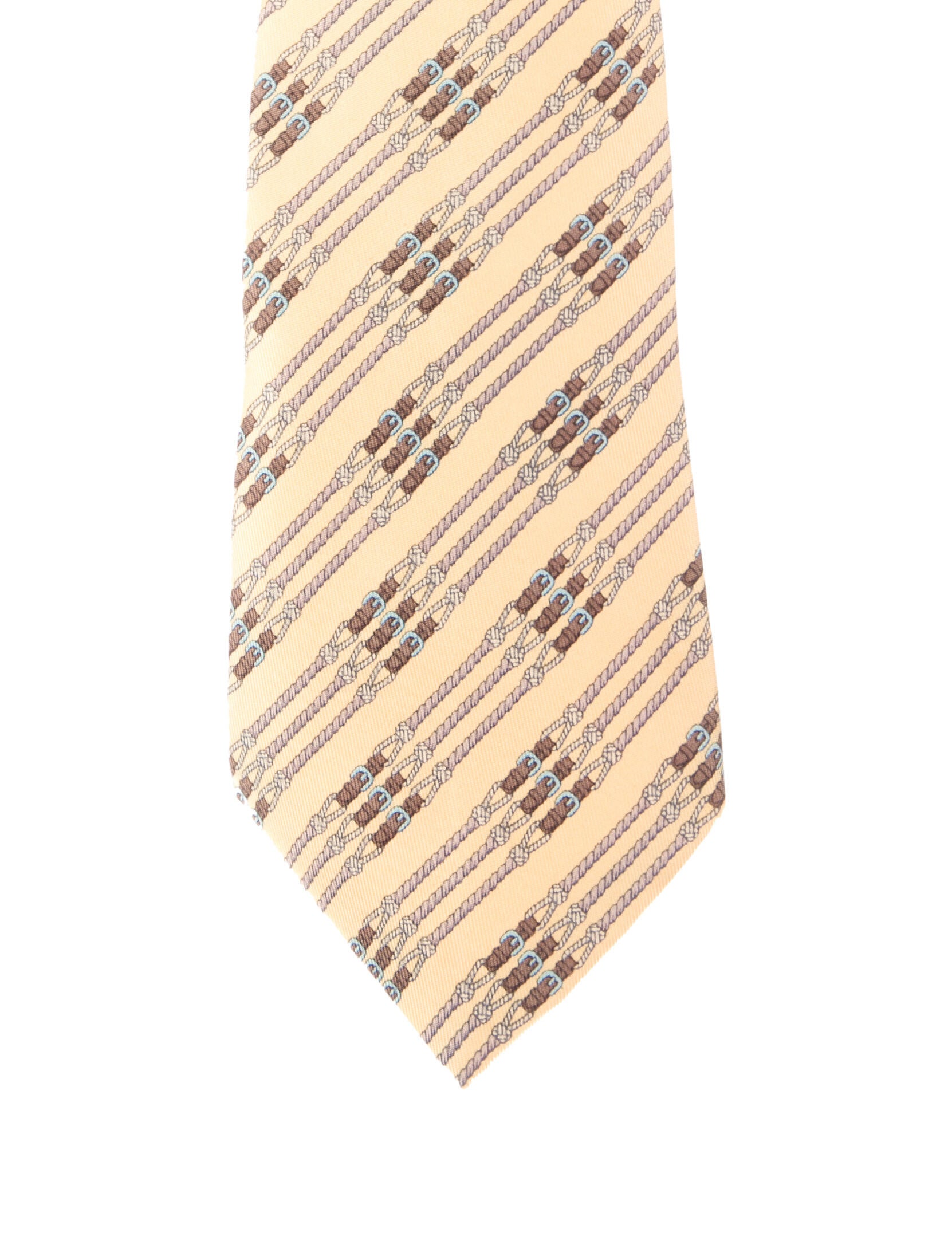 Hermès Silk Printed Tie