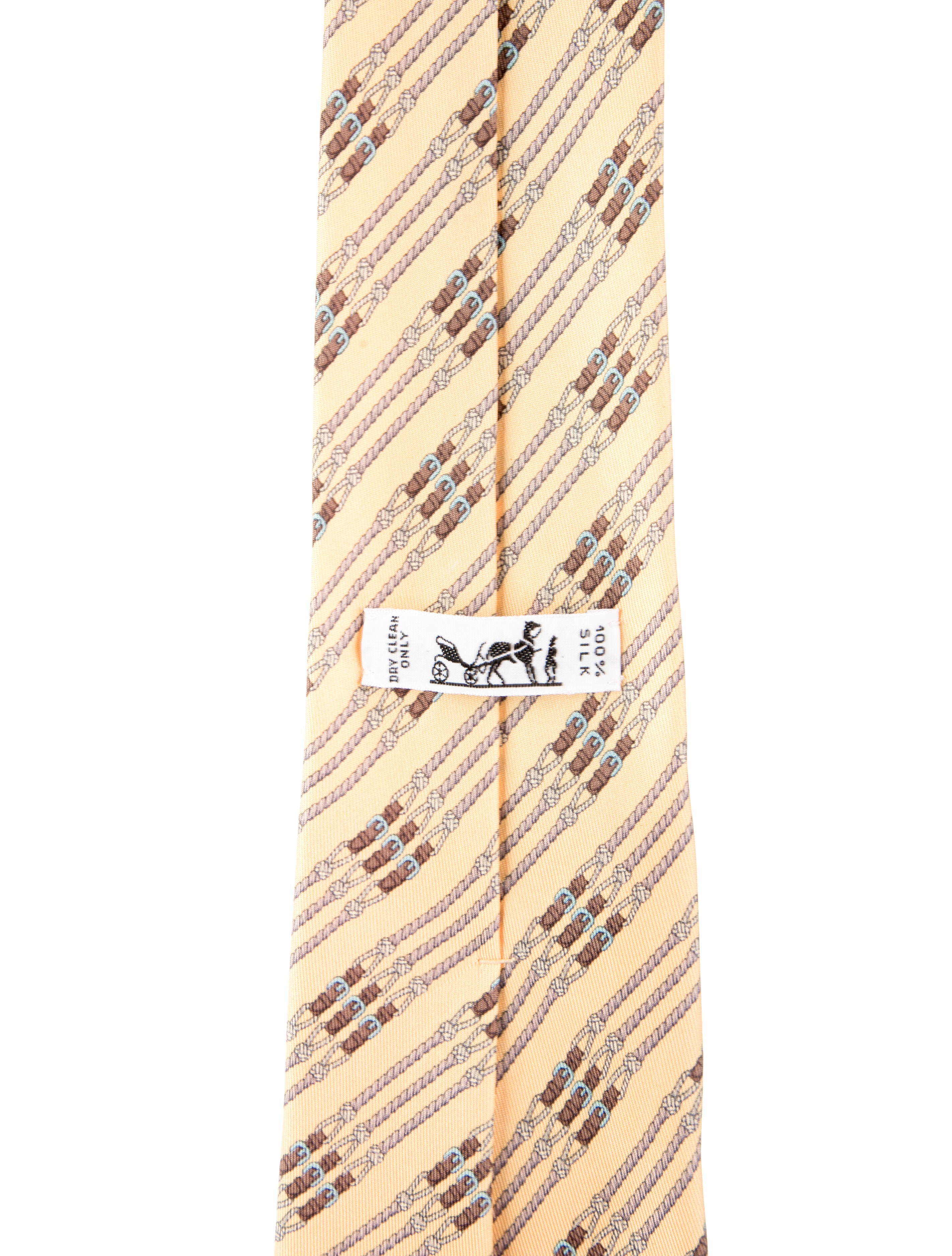 Hermès Silk Printed Tie
