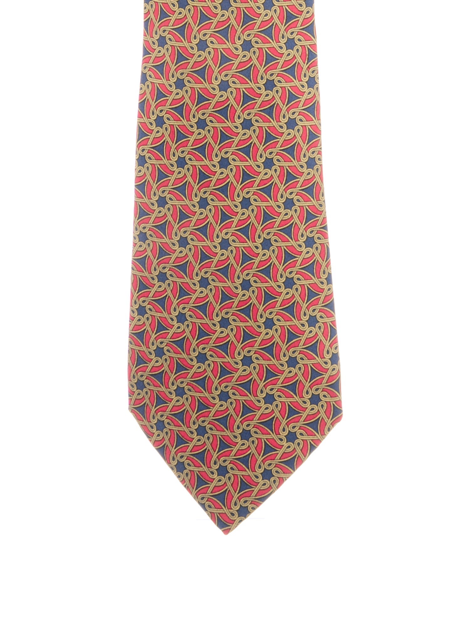 Hermès Silk Pattern Print Tie