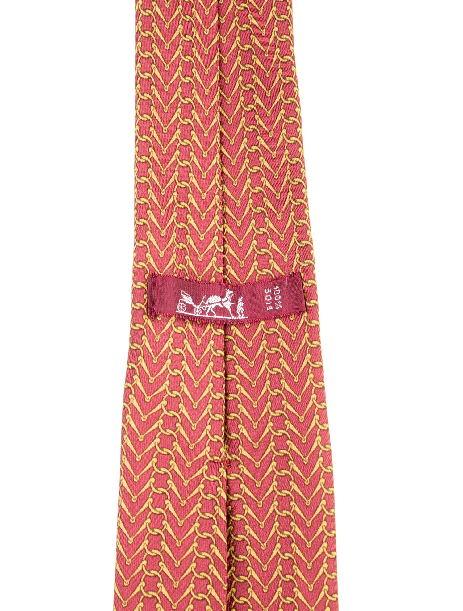 Hermès Silk Printed Tie