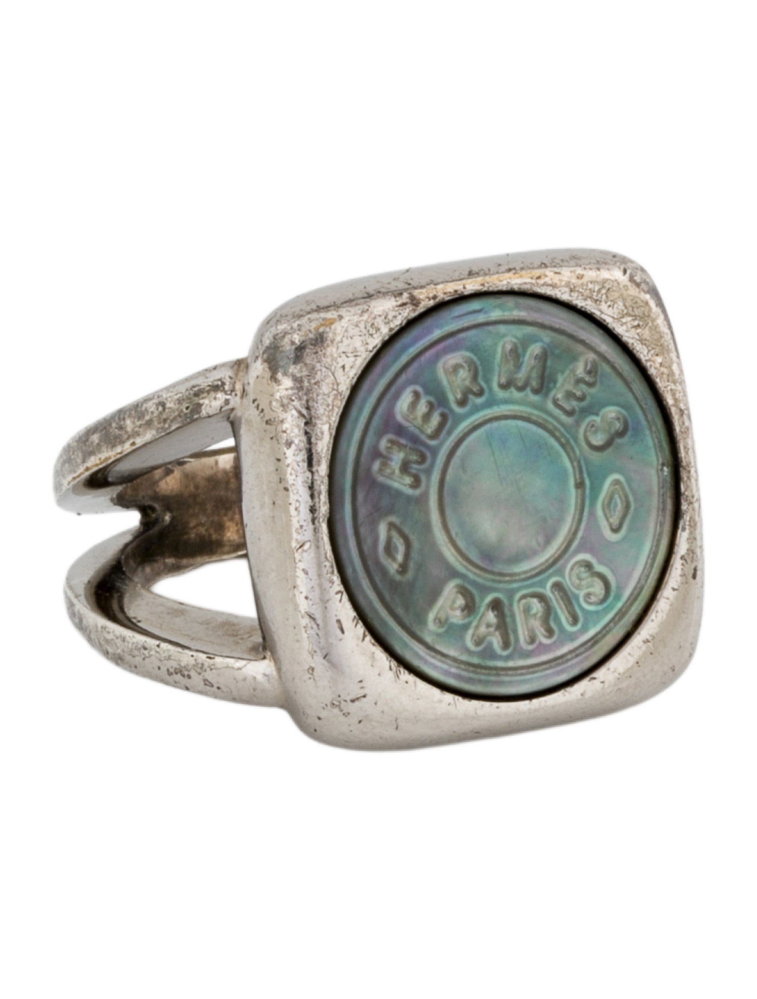Hermès Mother Of Pearl Bijouterie Fantaisie Ring