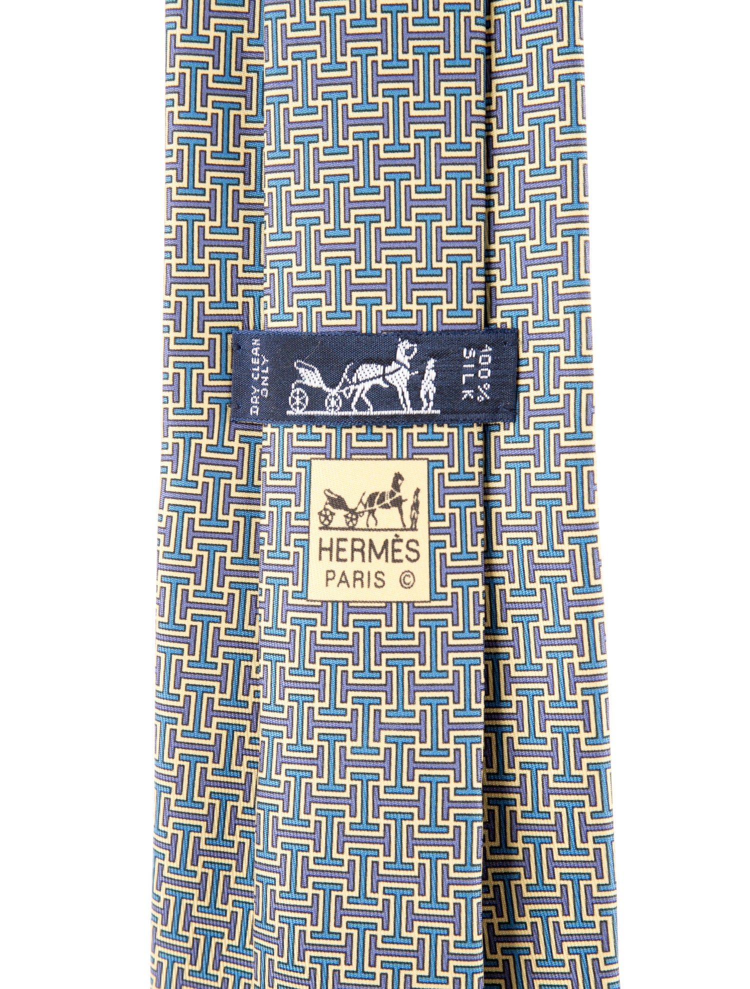 Hermès Silk Pattern Tie