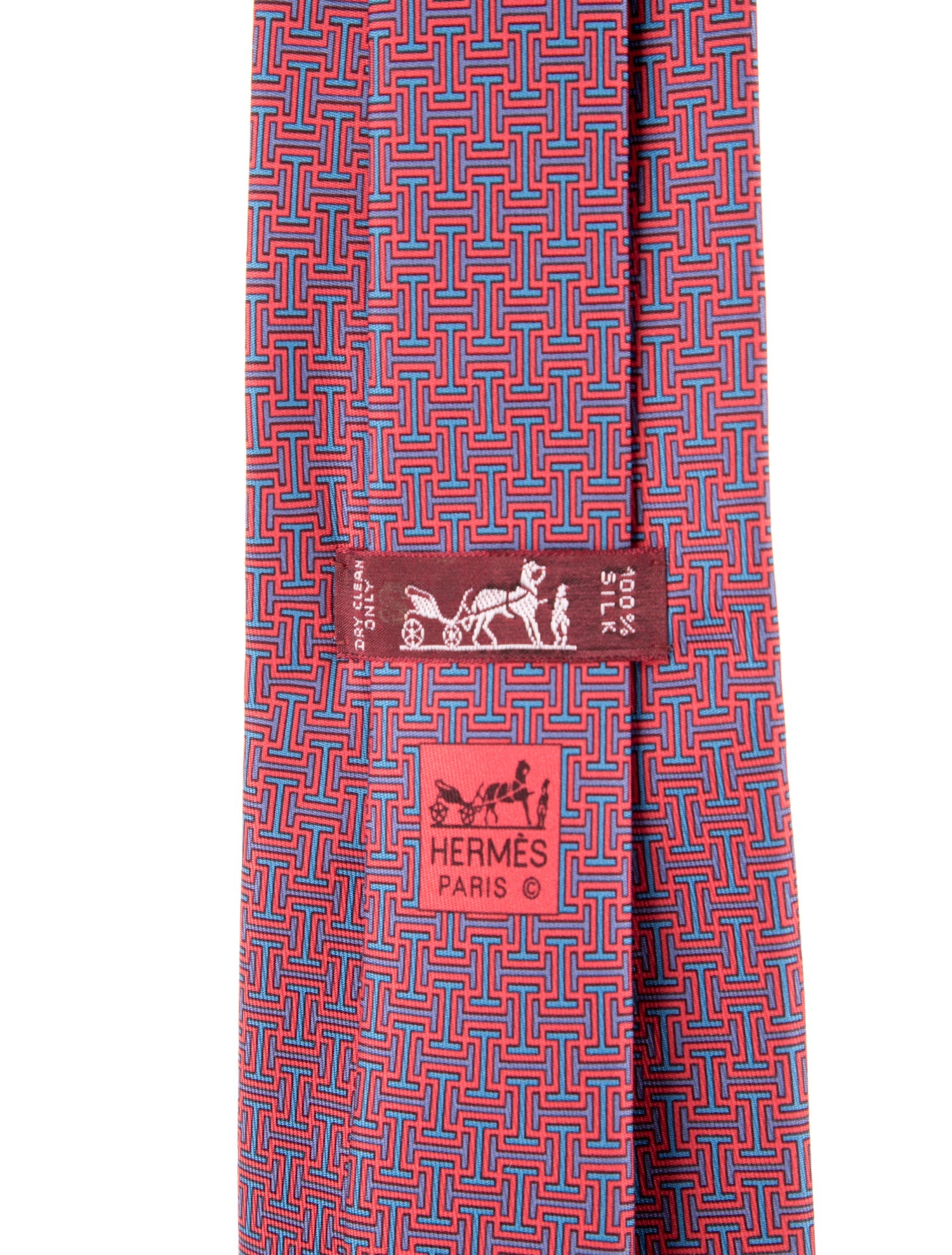 Hermès Silk Pattern Tie