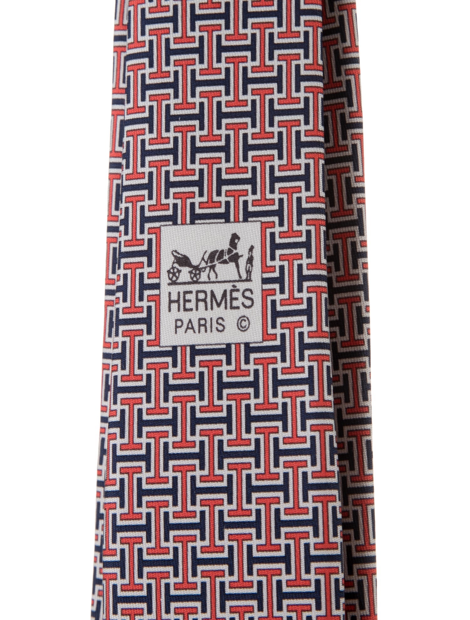Hermès Silk Pattern Tie