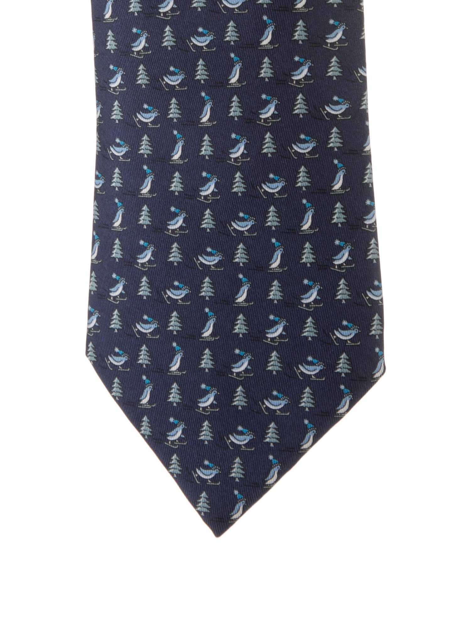 Hermès Silk Pattern Tie
