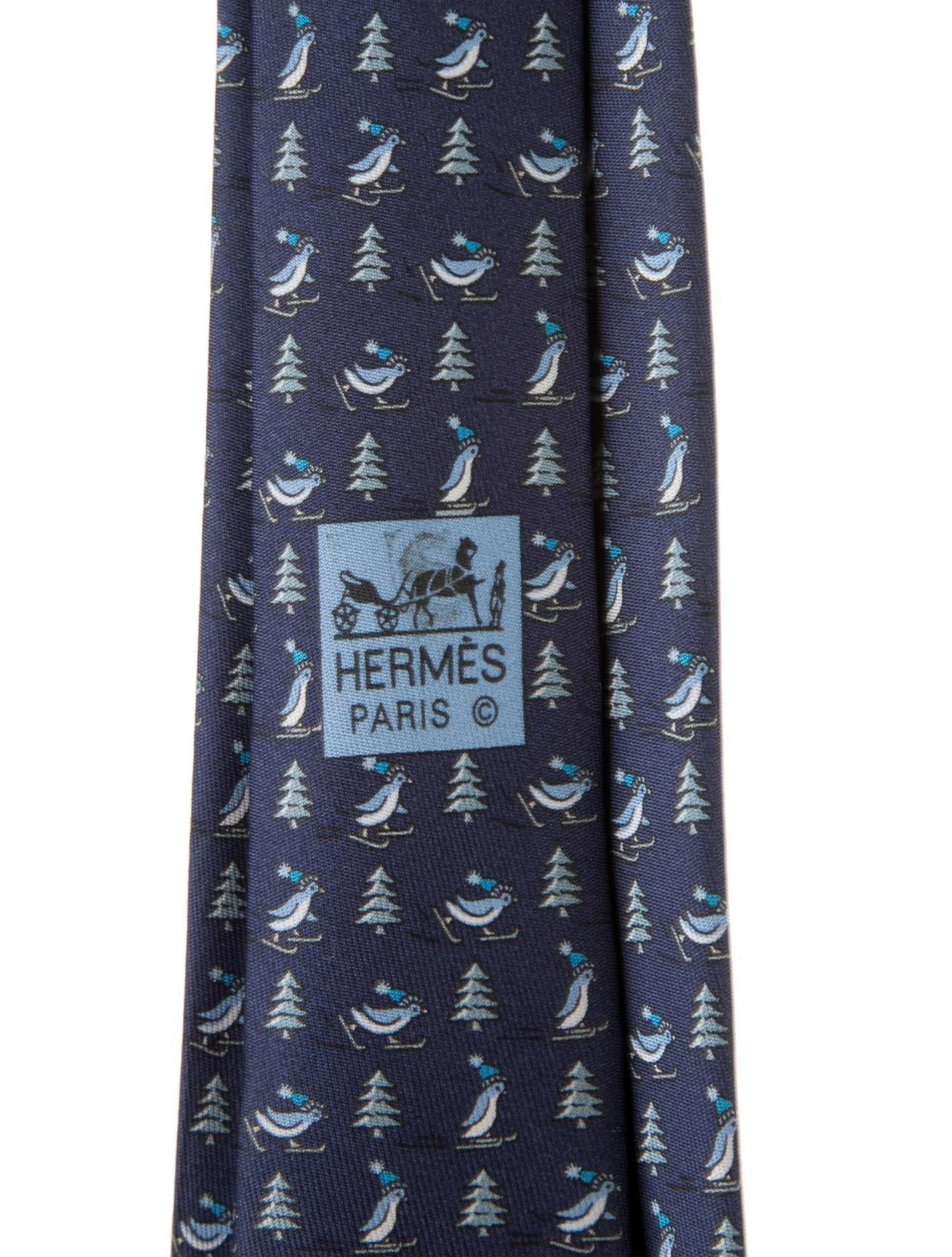Hermès Silk Pattern Tie