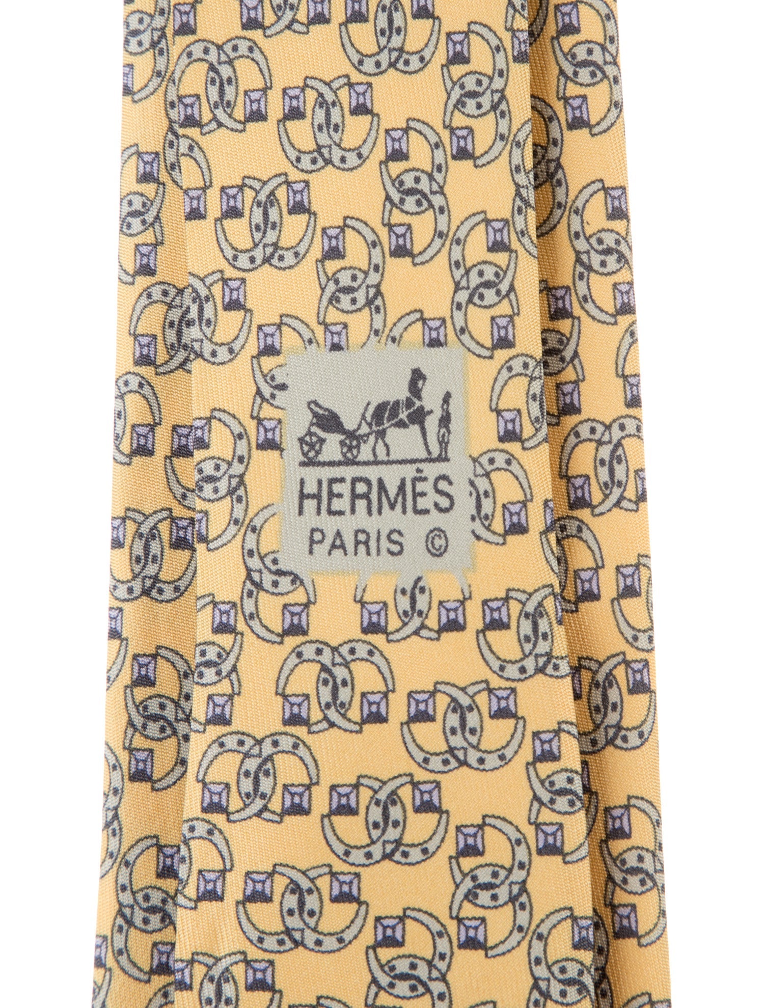 Hermès Silk Printed Tie