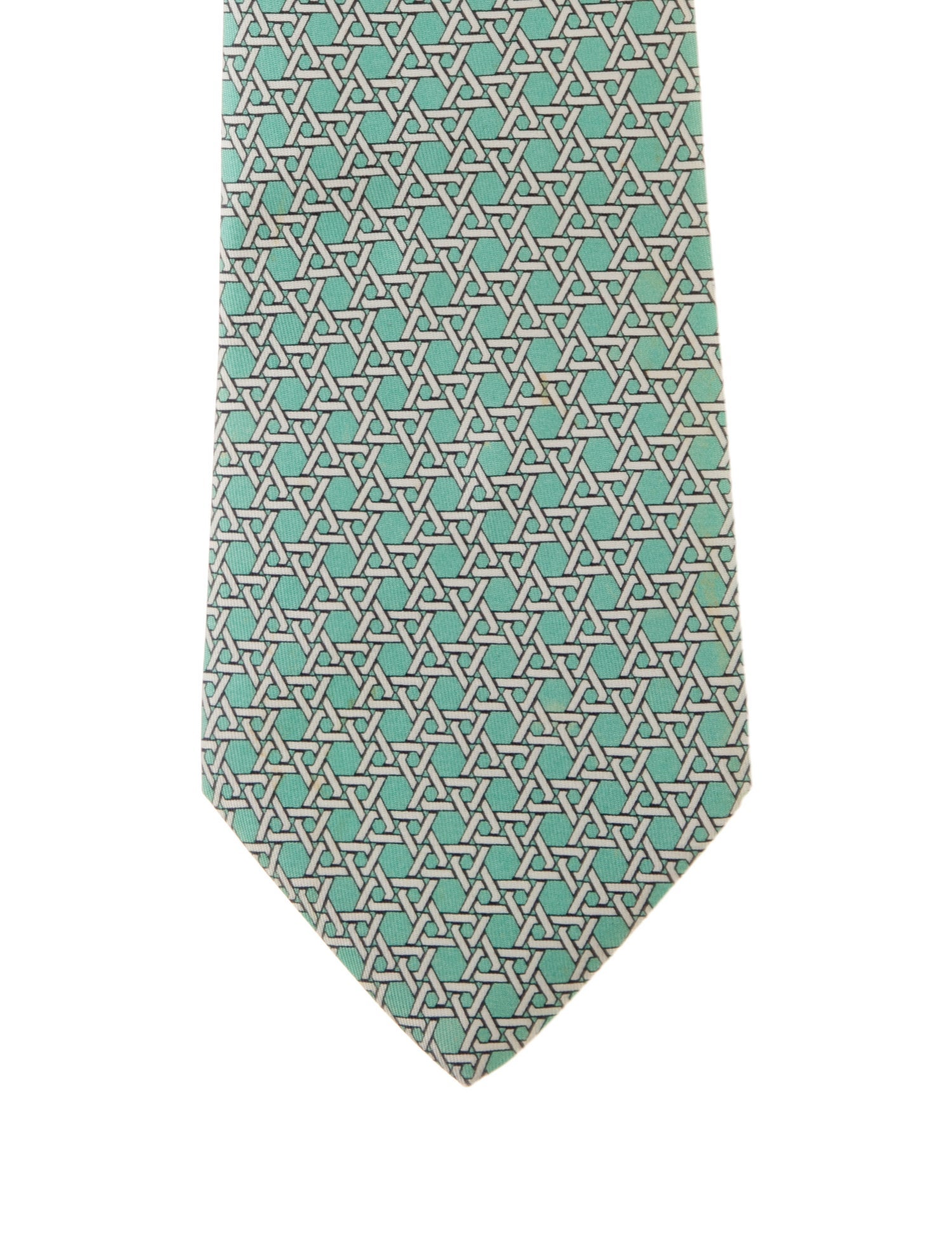 Hermès Silk Printed Tie