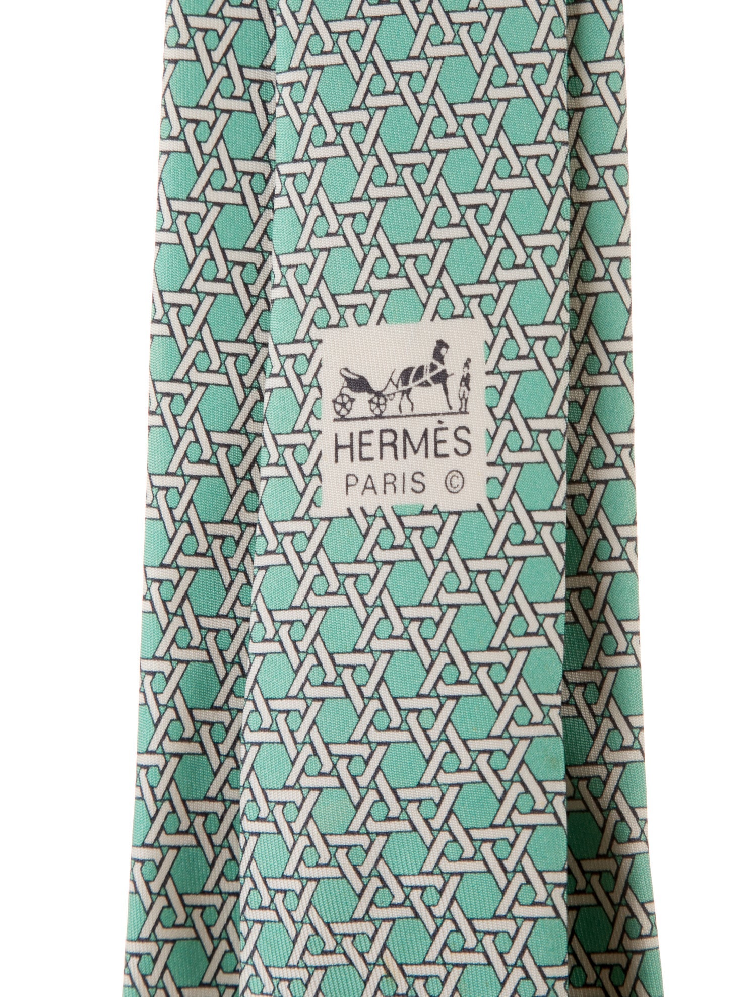 Hermès Silk Printed Tie