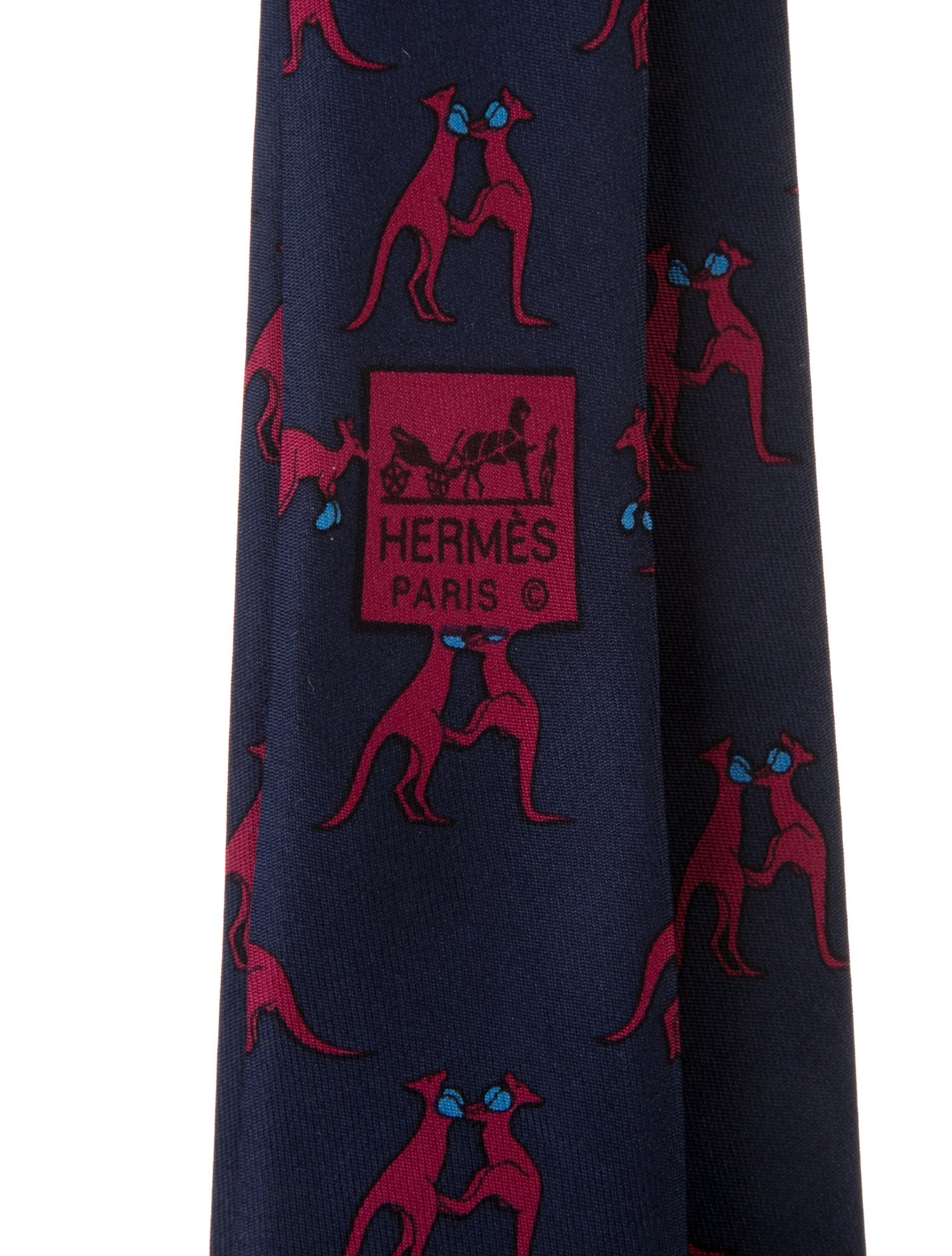 Hermès Silk Printed Tie