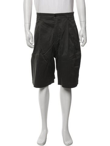 Pre-owned Hermes Flat Front Shorts In Gray