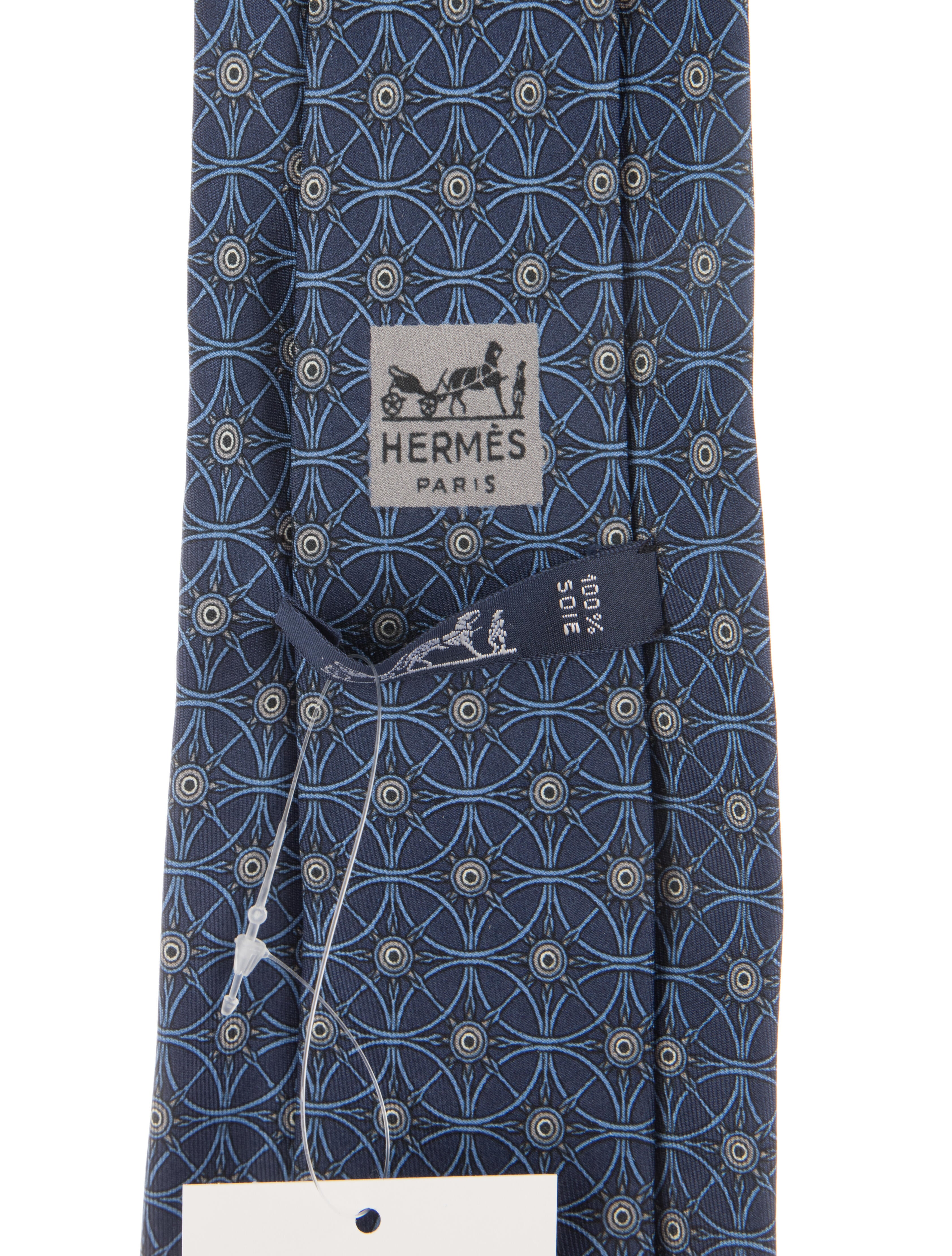 Hermès Silk Printed Tie