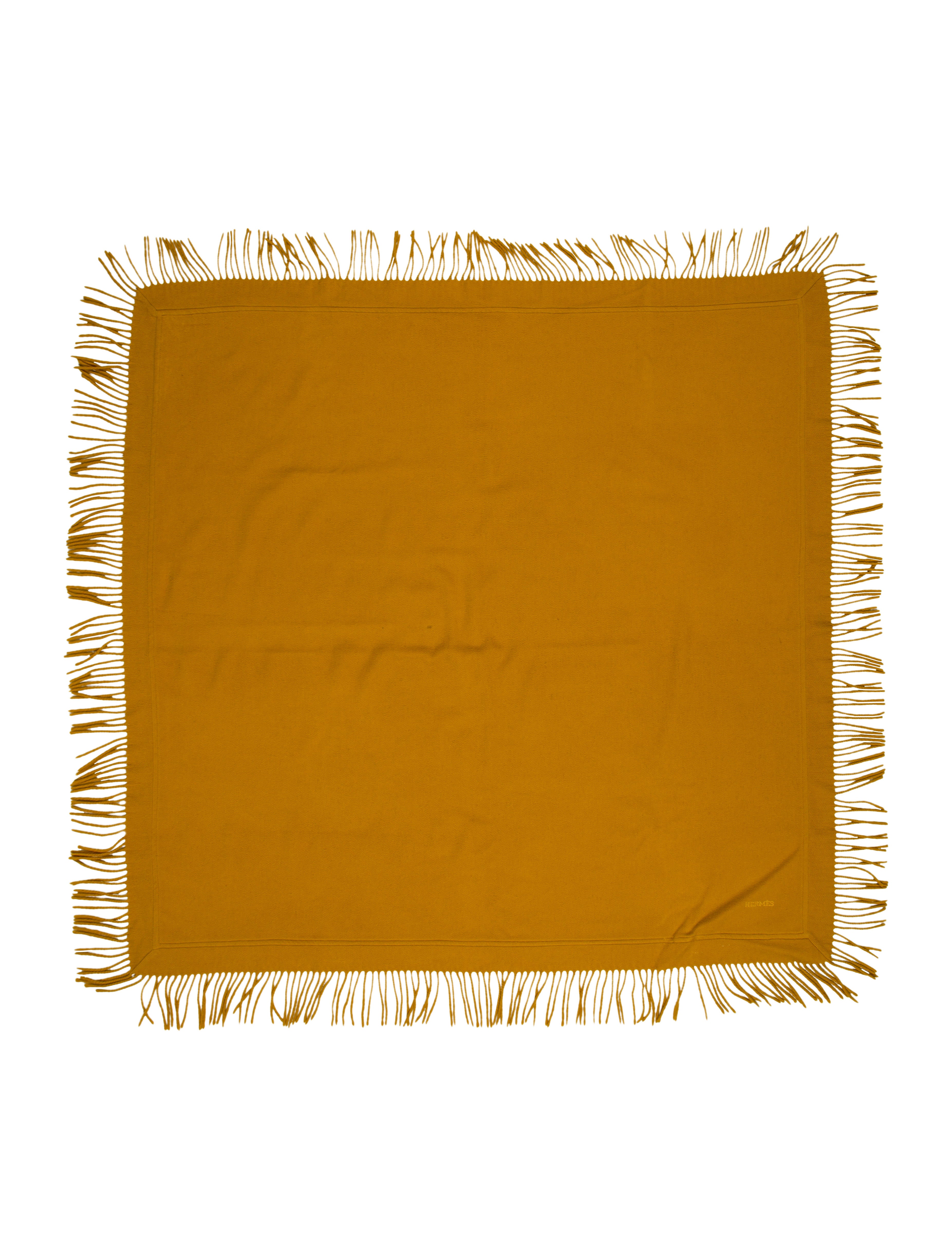 Hermès Wool & Cashmere Throw Blanket Brown Throws, Pillows & Throws