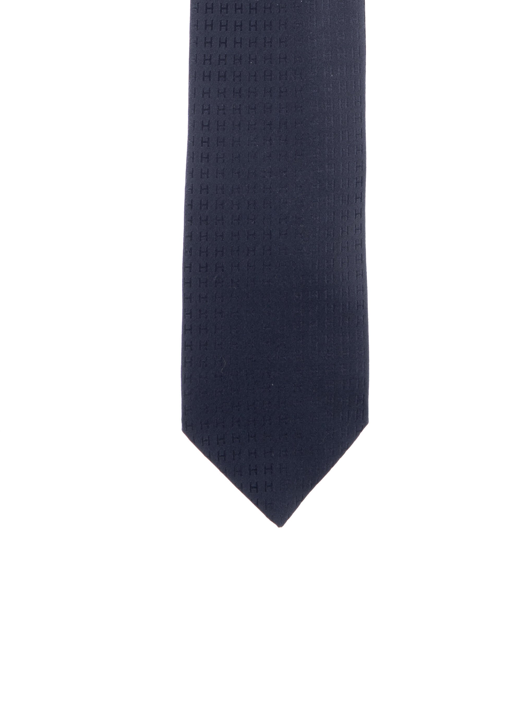 Hermès Patterned Silk Tie