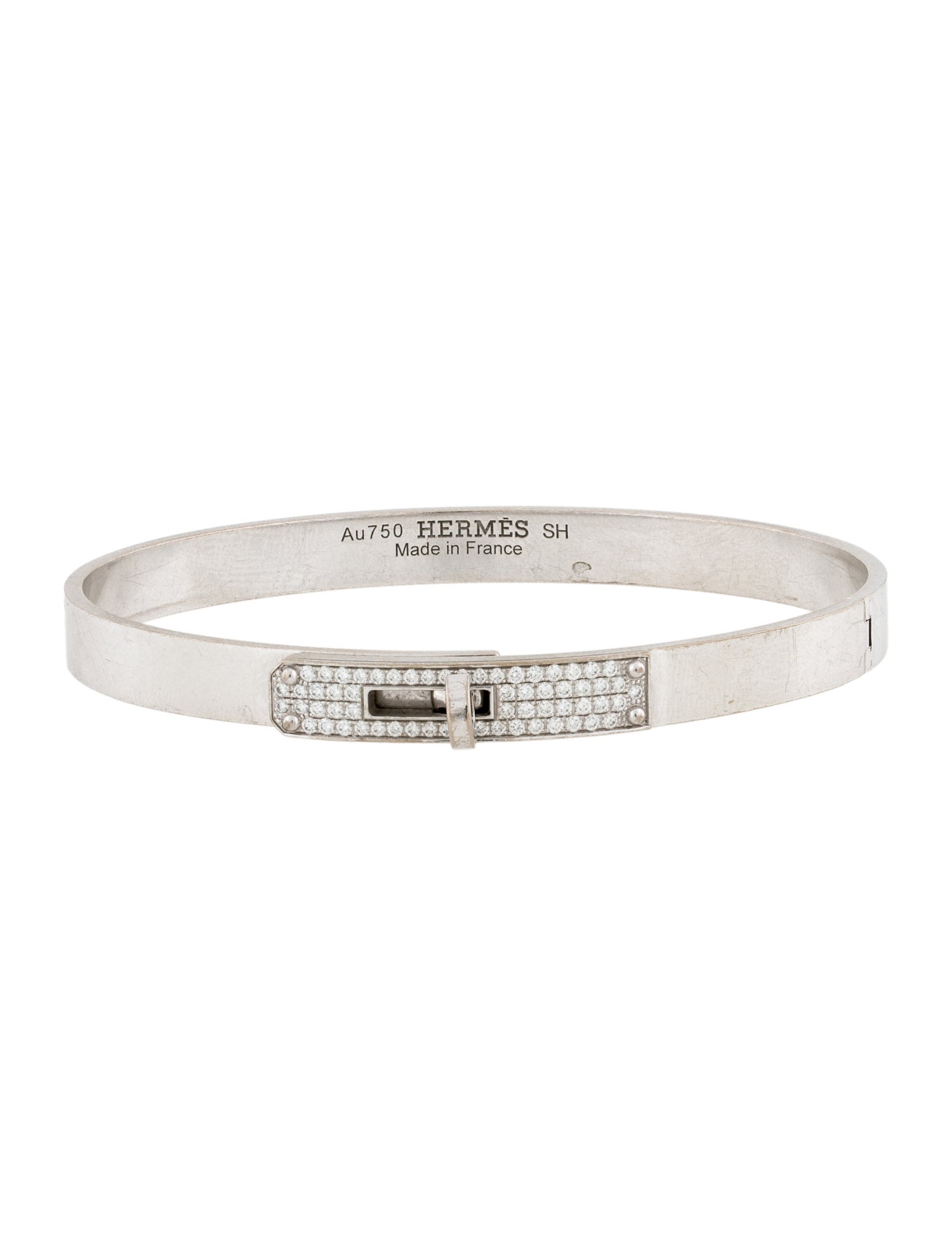 Hermès 18K Diamond Kelly Small Model Bracelet