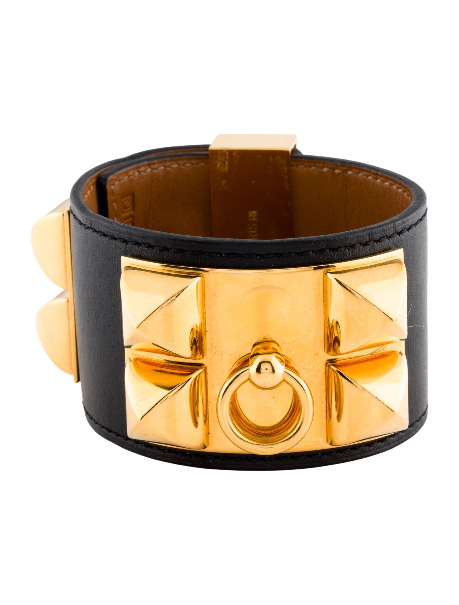 Hermès Leather Collier de Chien Wrap Bracelet